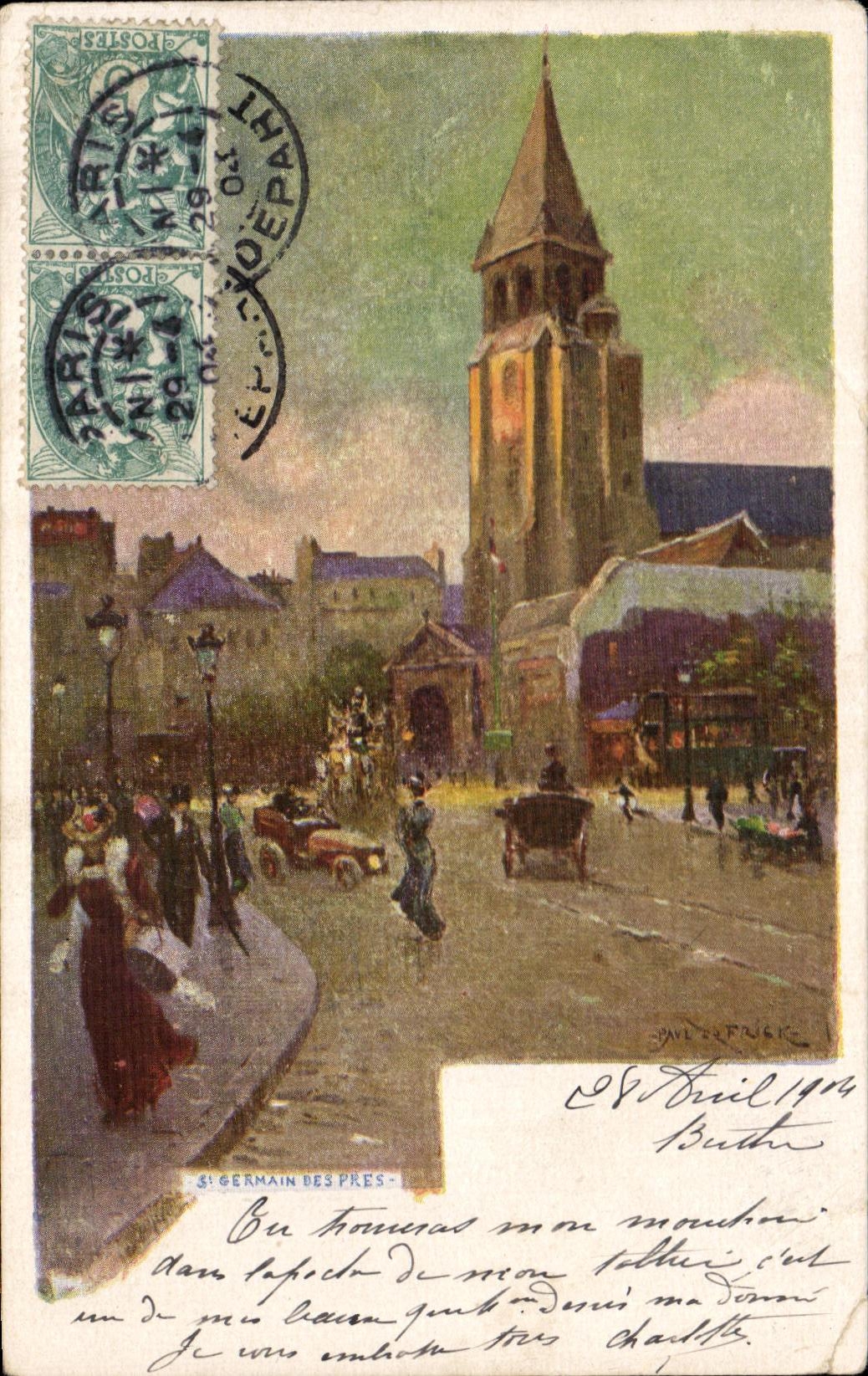 CPA German St of Close Paris