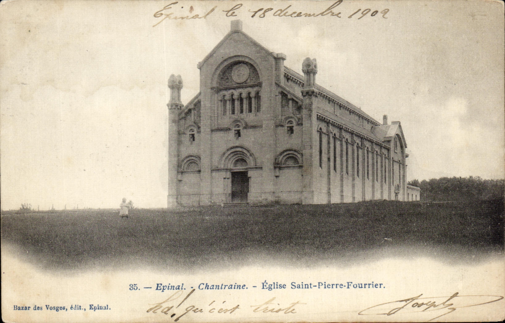 CPA Epinal Chantraine Eglise Saint Pierrre Fourrier