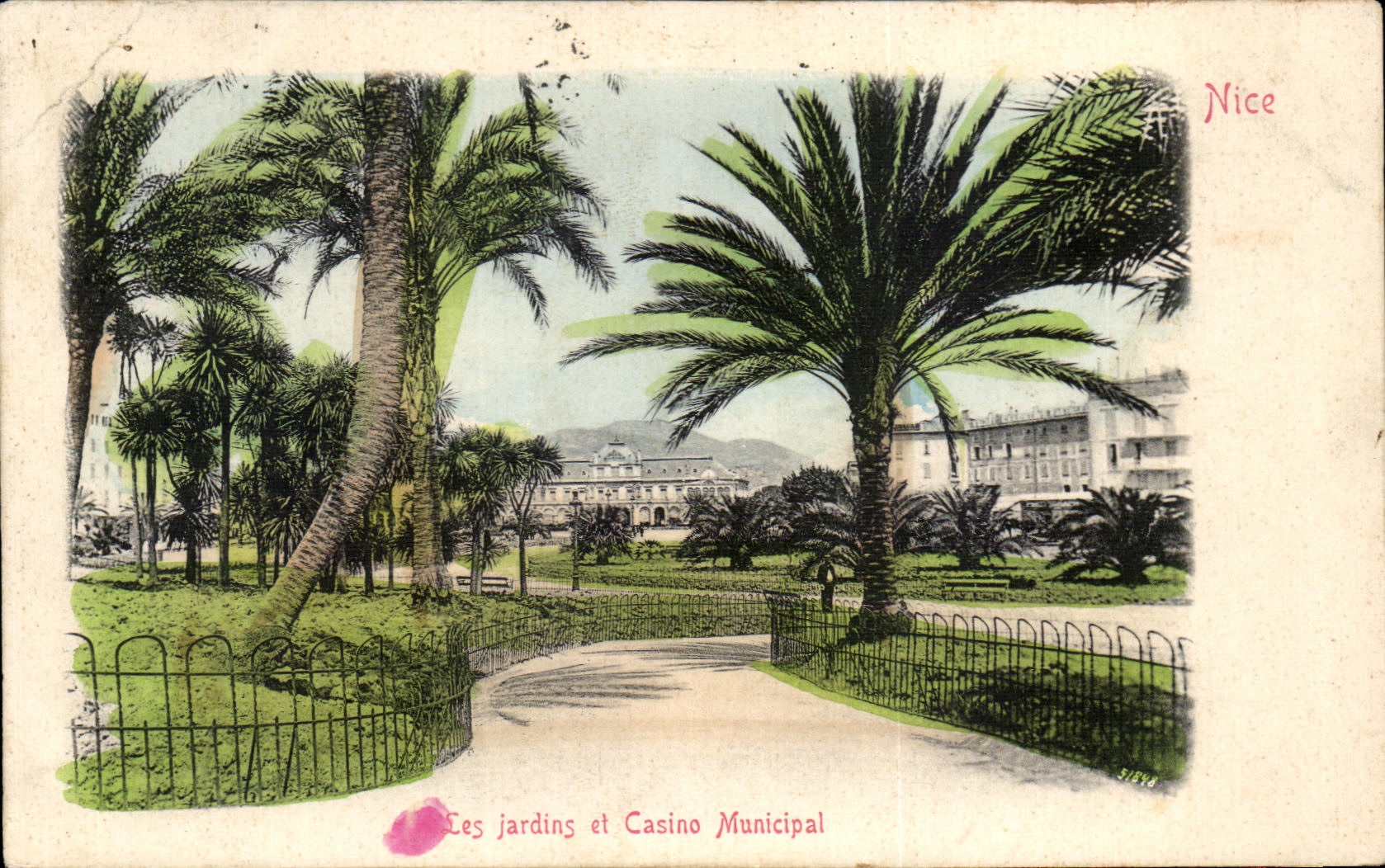 CPA Les Jardins et Casino Municipal Nice