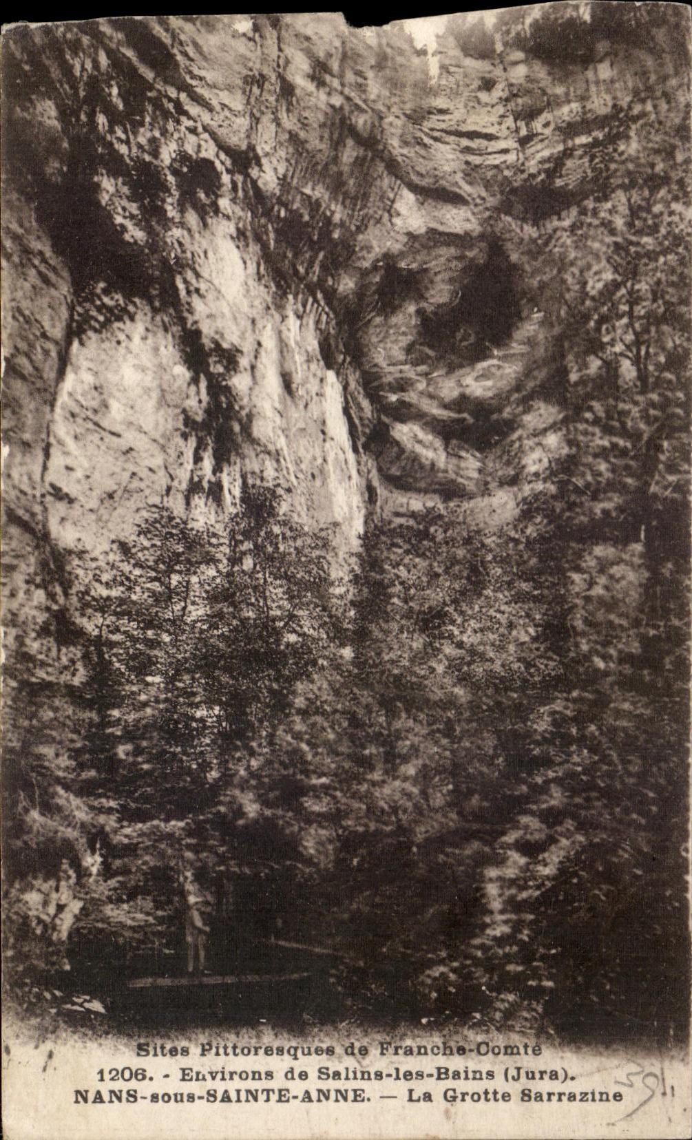 CPA Nans under Sainte Anne the Cave Sarrazine Surroundings of Saslins les Bains