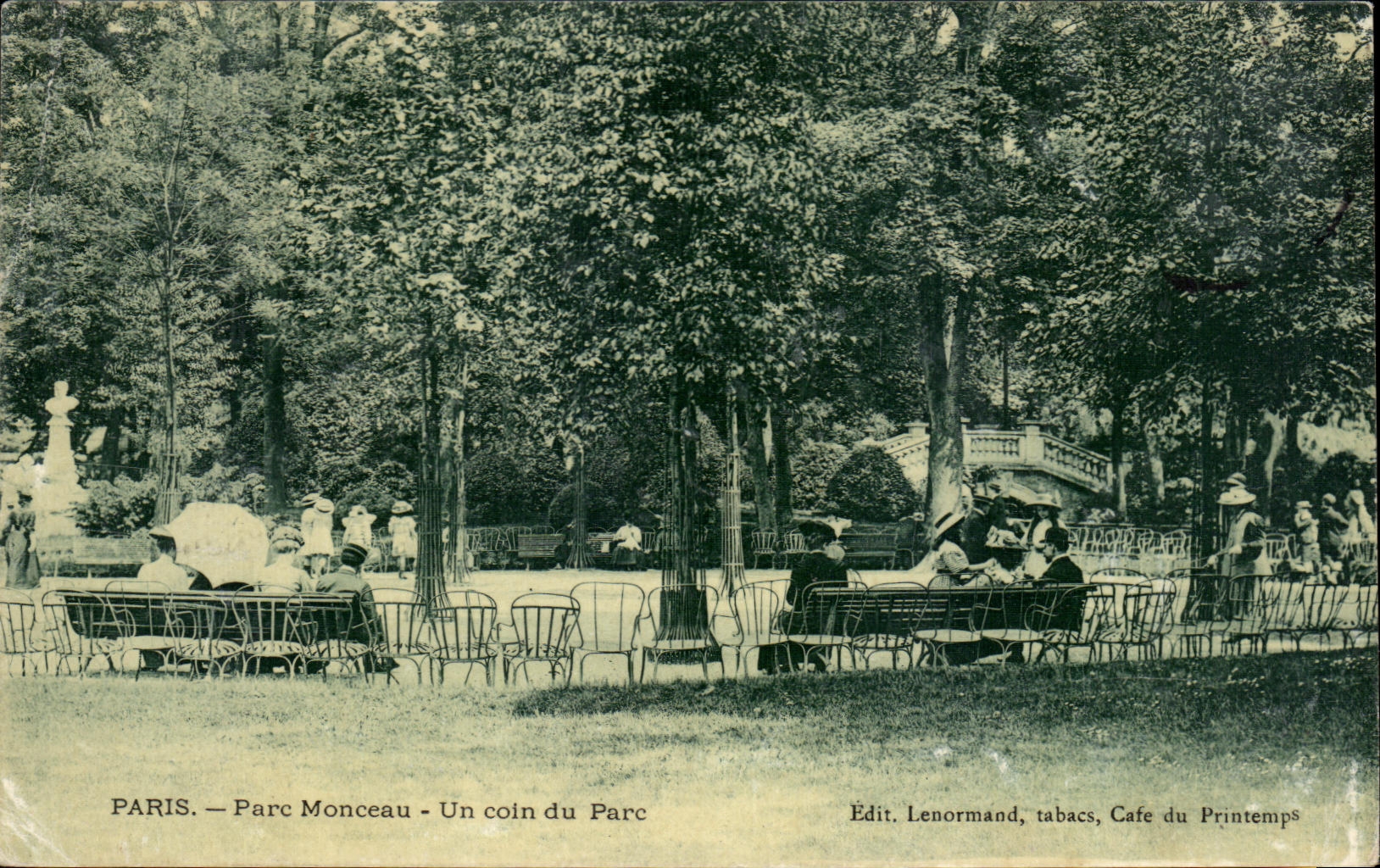 CPA Paris Park Heap a Corner of the Park