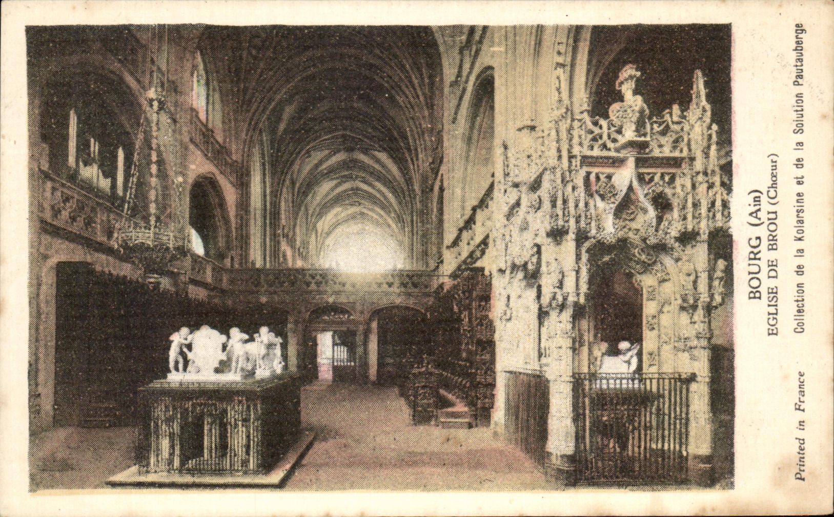 CPA Bourg Eglise Brou