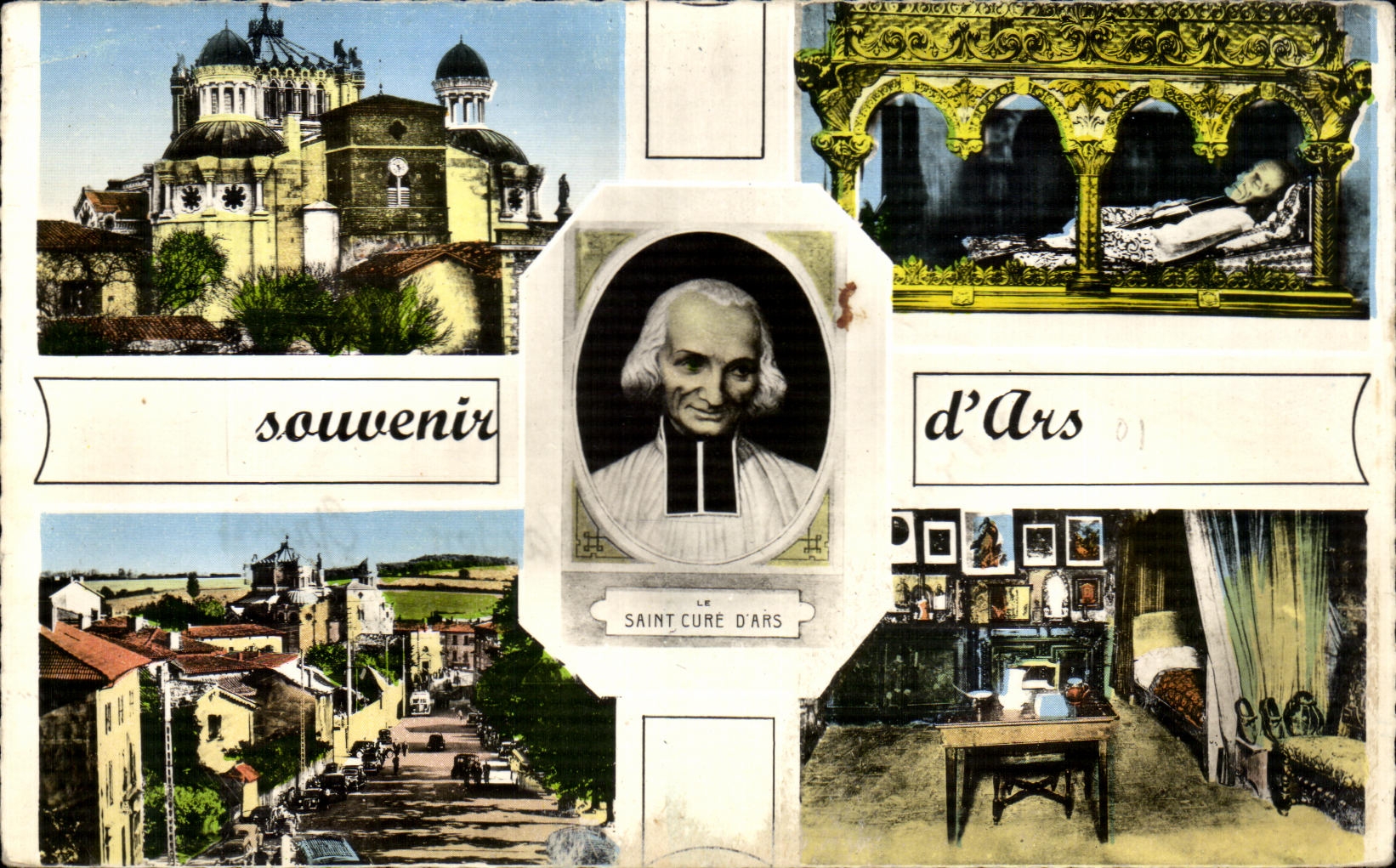 CPA Souvenir Ars Saint Cure Ars