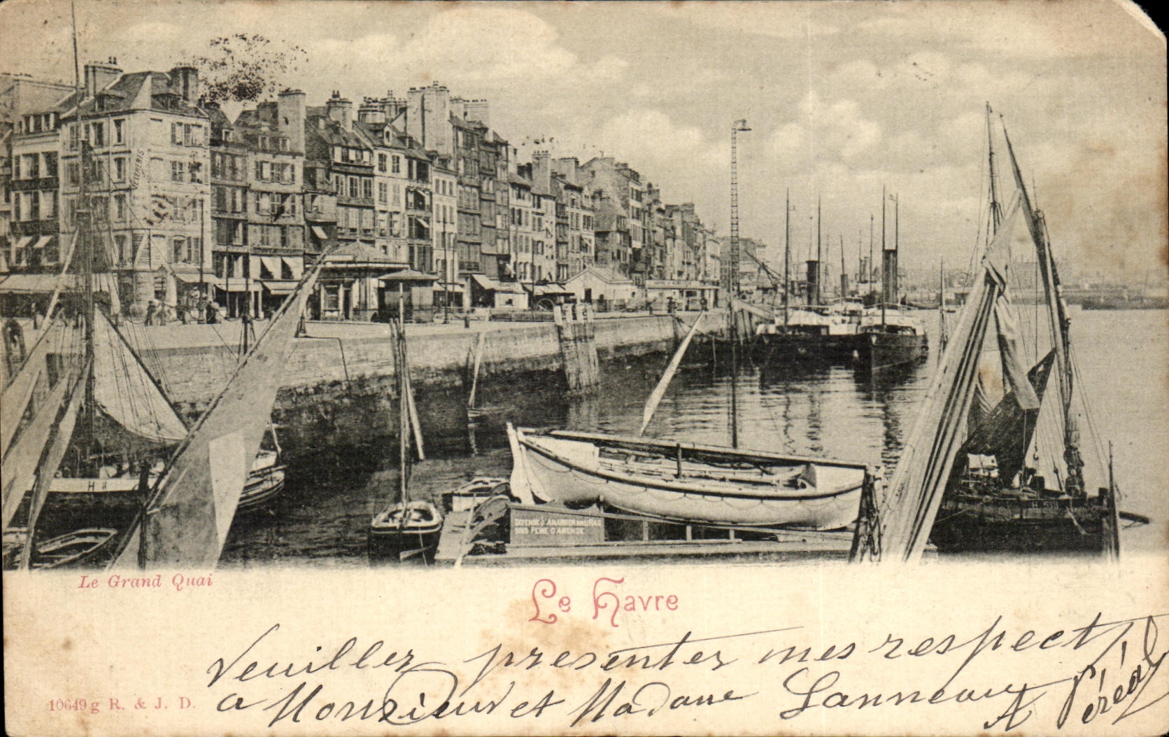 CPA Le Havre Le grand quai Bateaux