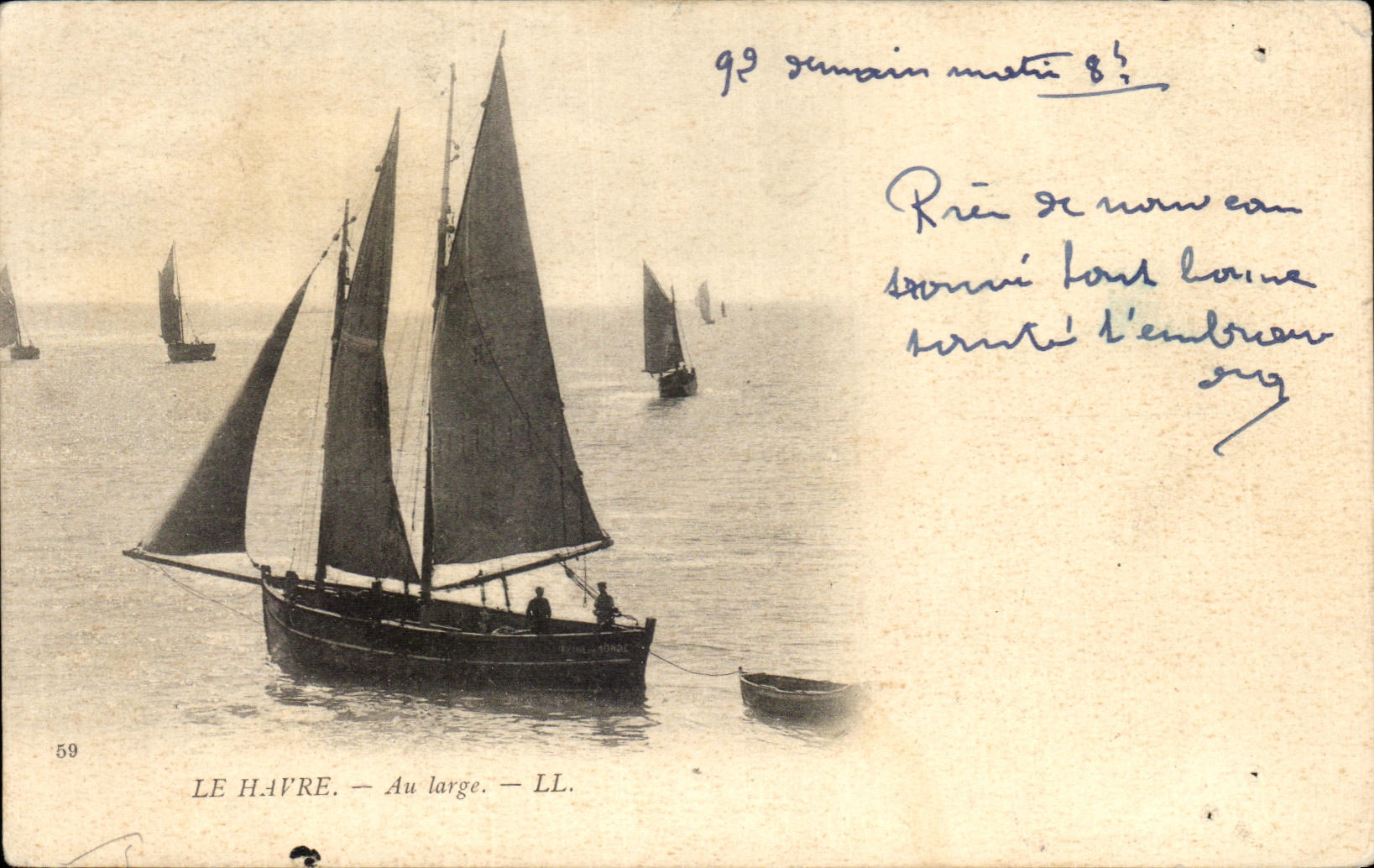 CPA Le Havre Au Large Bateau