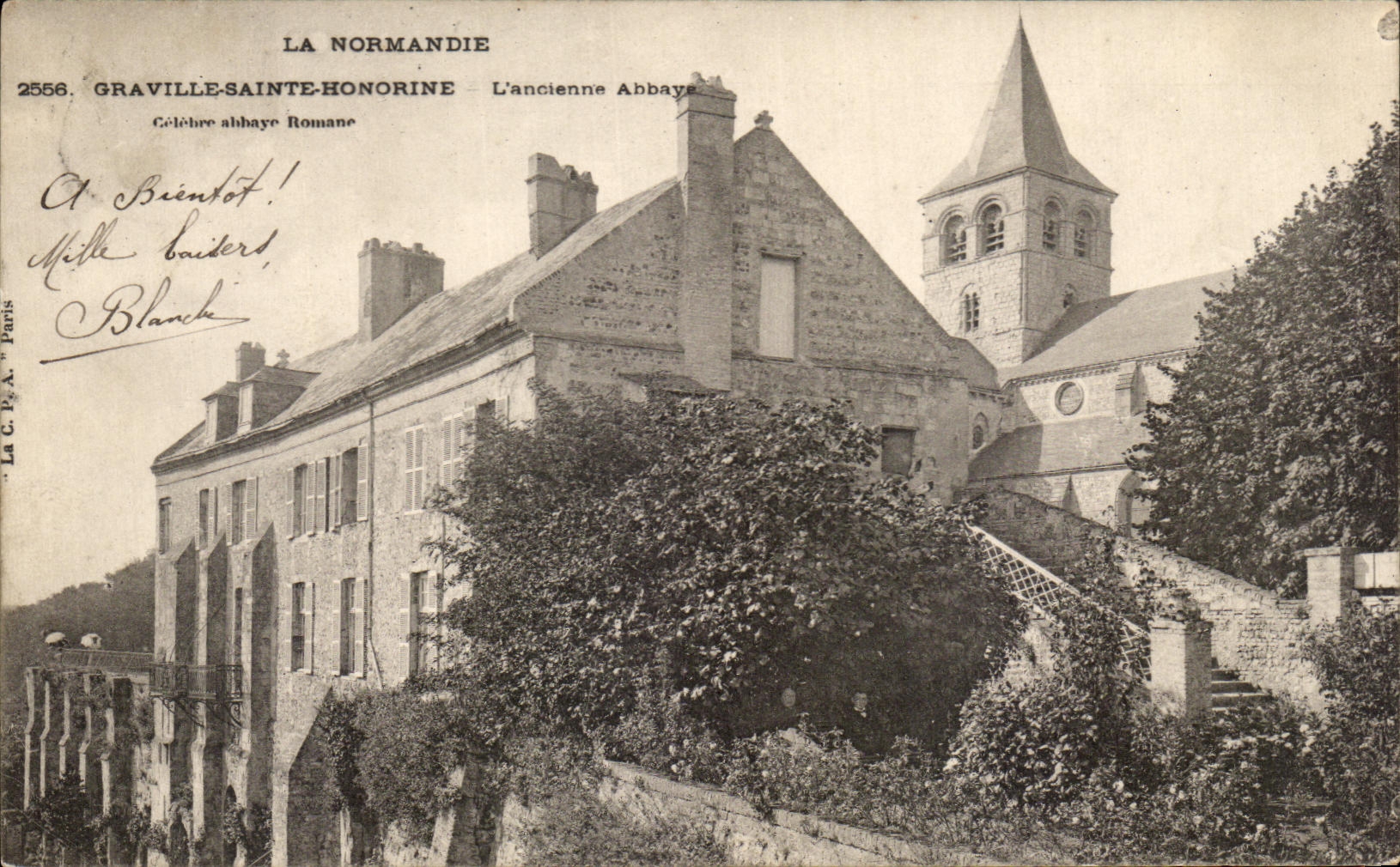 CPA Normandy Graville Sainte Honorine old abbey