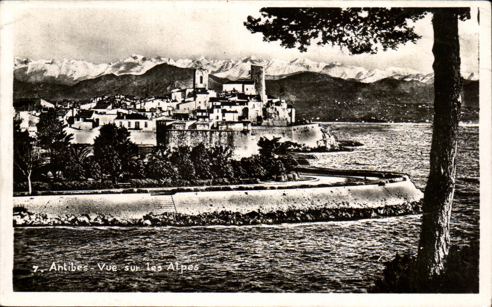 CPA Antibes Vue Sur Les Alpes