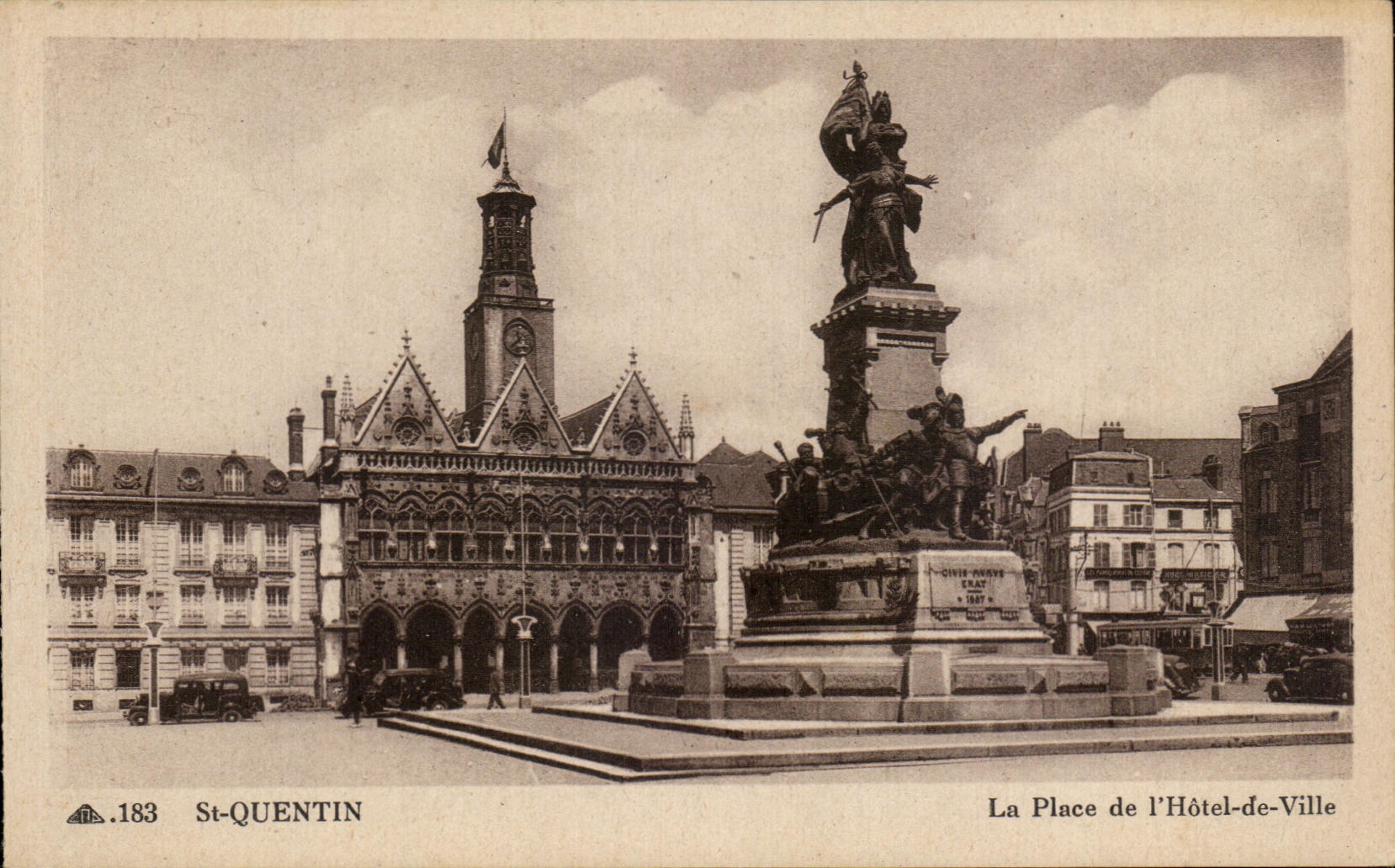 Saint Quentin de CPA el lugar del ayuntamiento