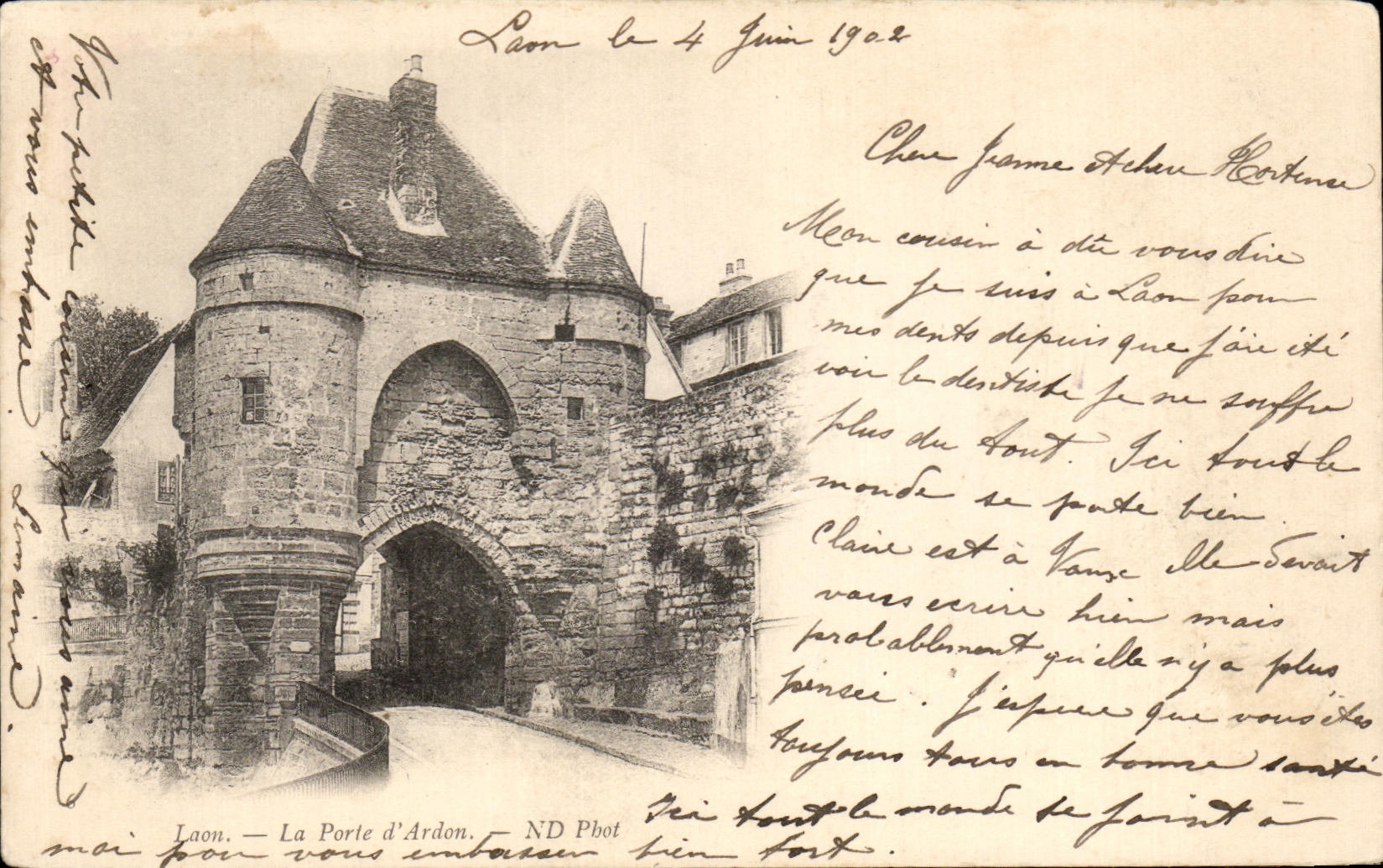 CPA Laon La Porte D Ardon