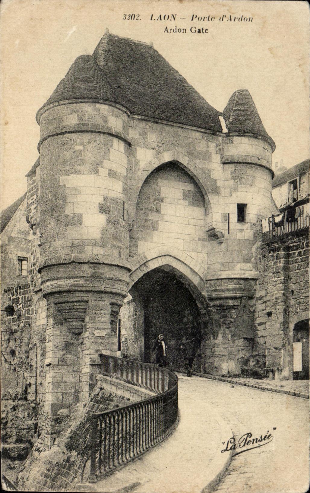 CPA Laon La Porte D Ardon Ardon Gate