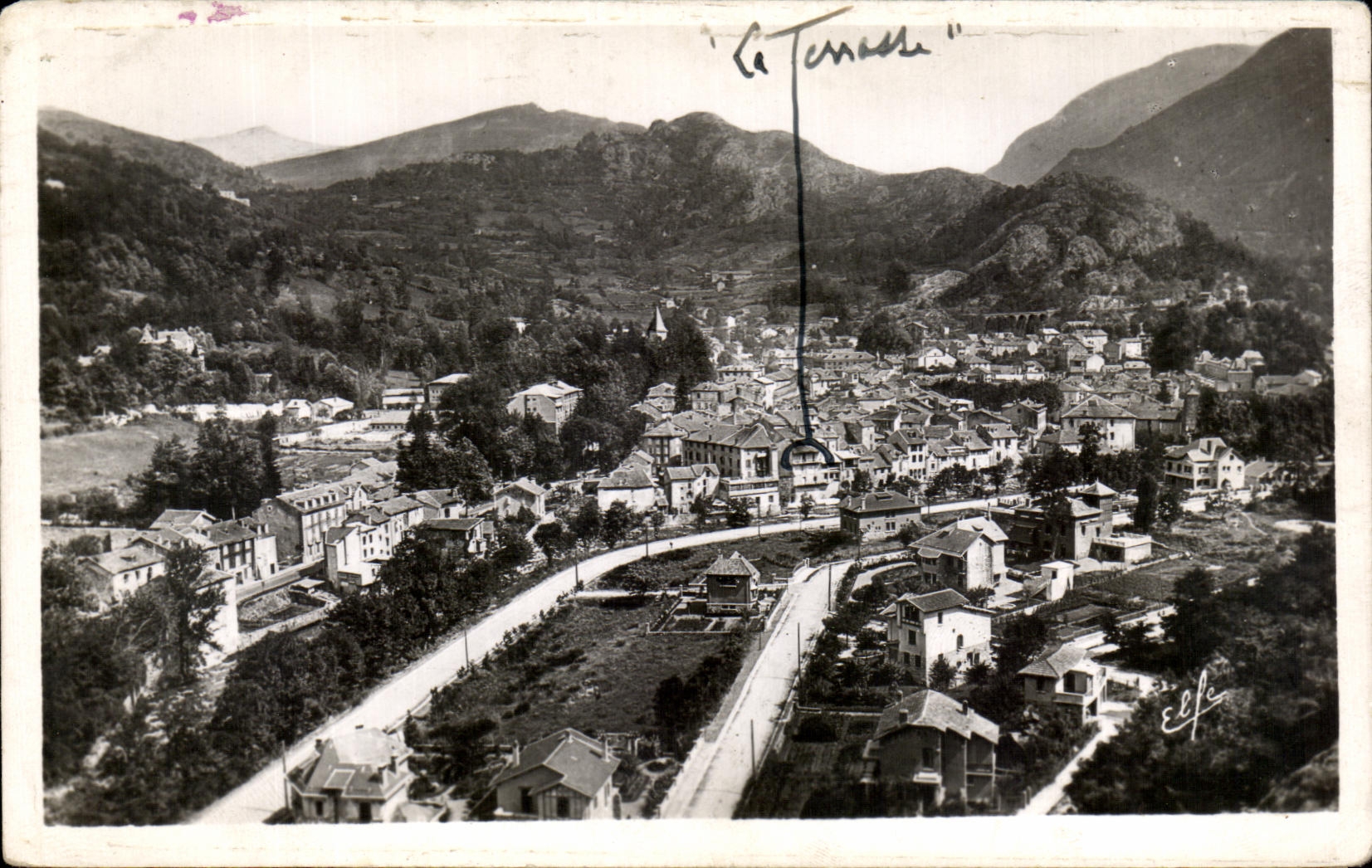 CPA Ax Les Thermes Vue Generale (en Castel)
