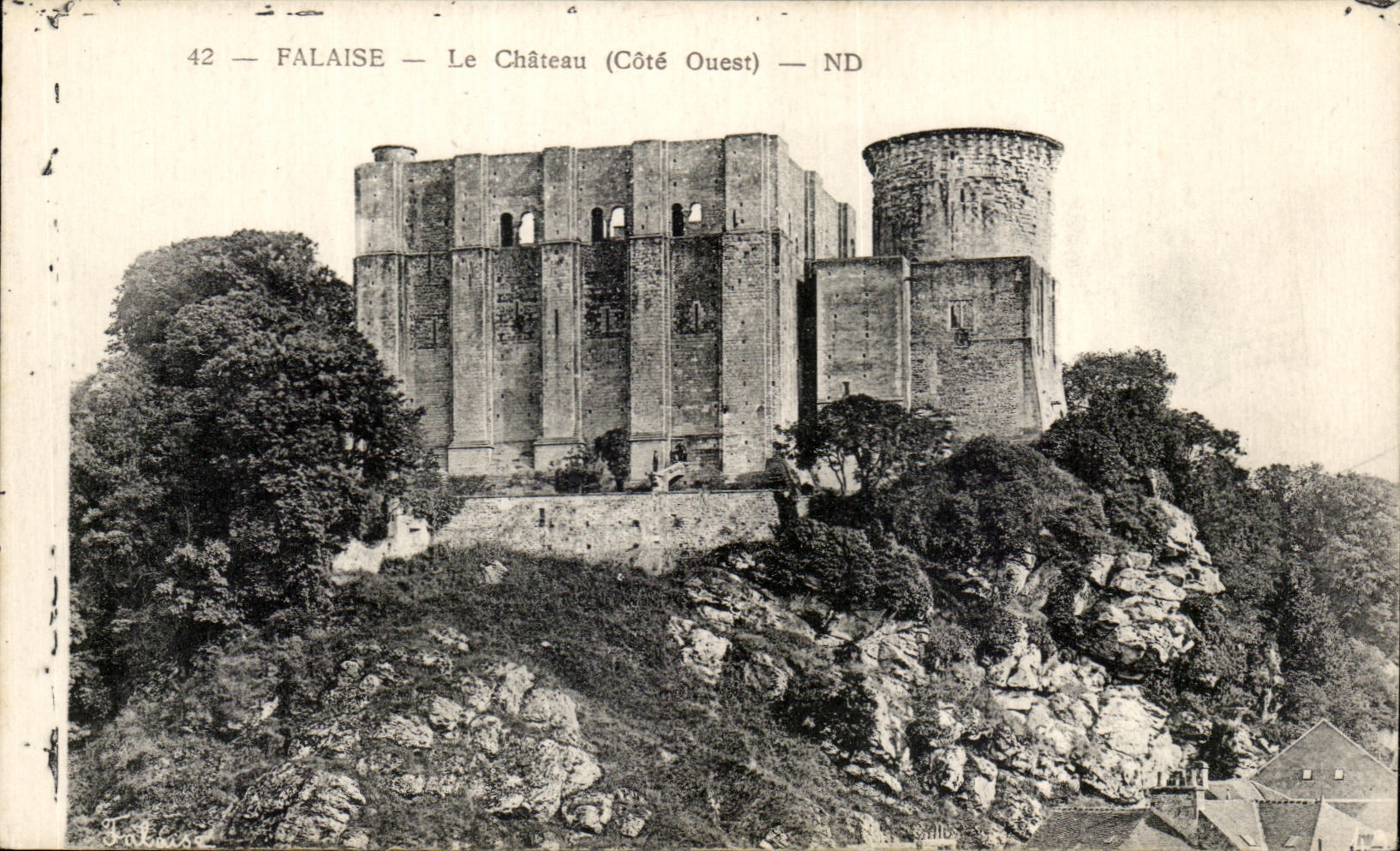 CPA Falaise Le Chateau (Cote Ouest)