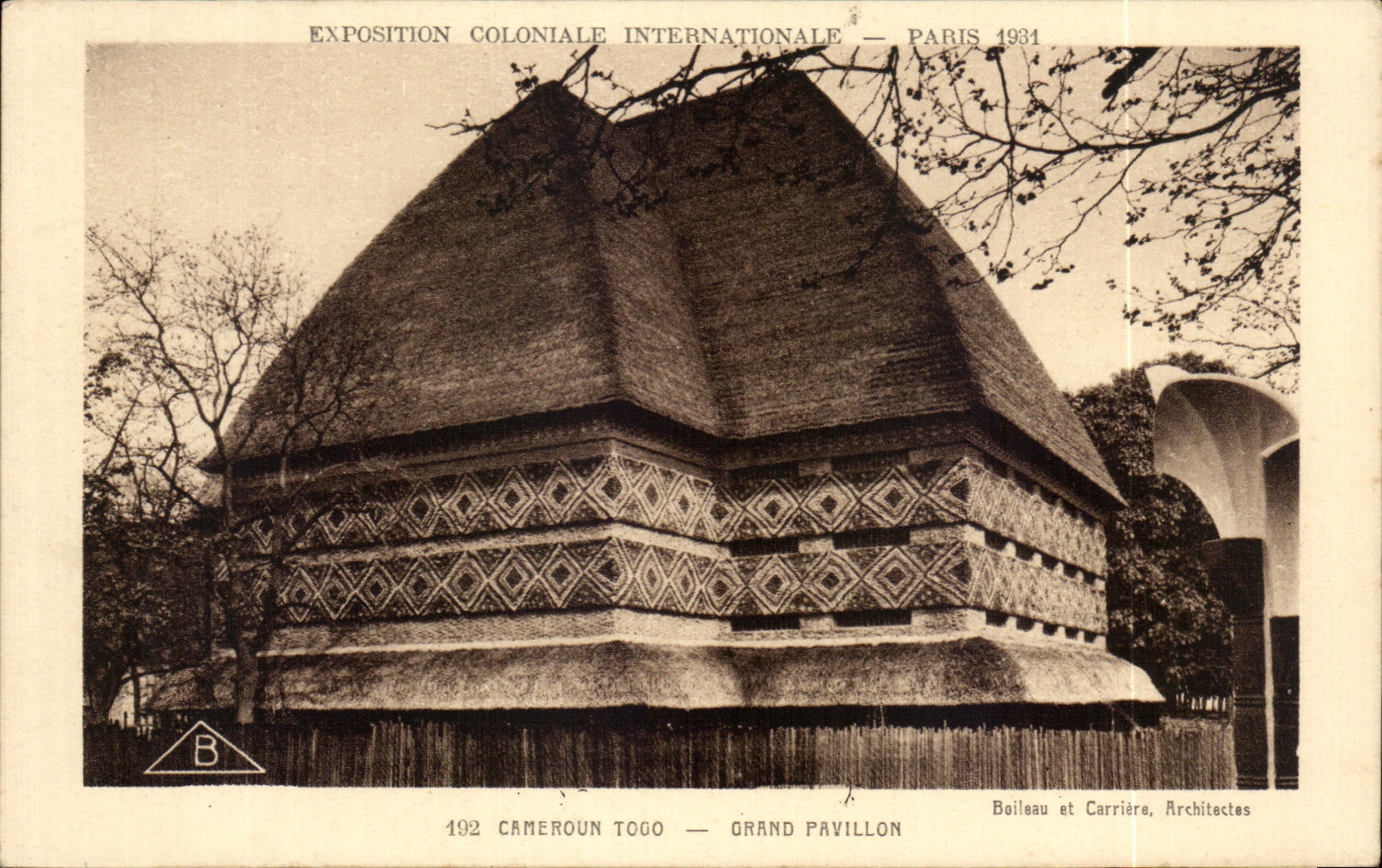CPA Cameroun Togo Grand Pavillon Exposition coloniale internationale 1931 Paris