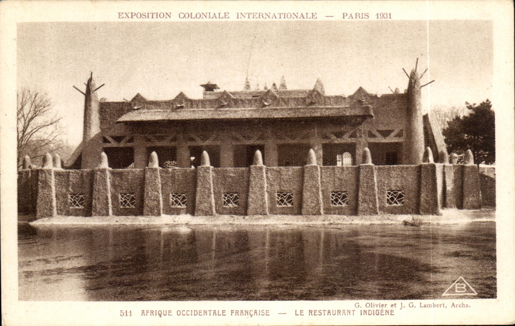 CPA Afrique Occidentale Francaise Le Restaurant Indigene Exposition coloniale internationale 1931 Paris