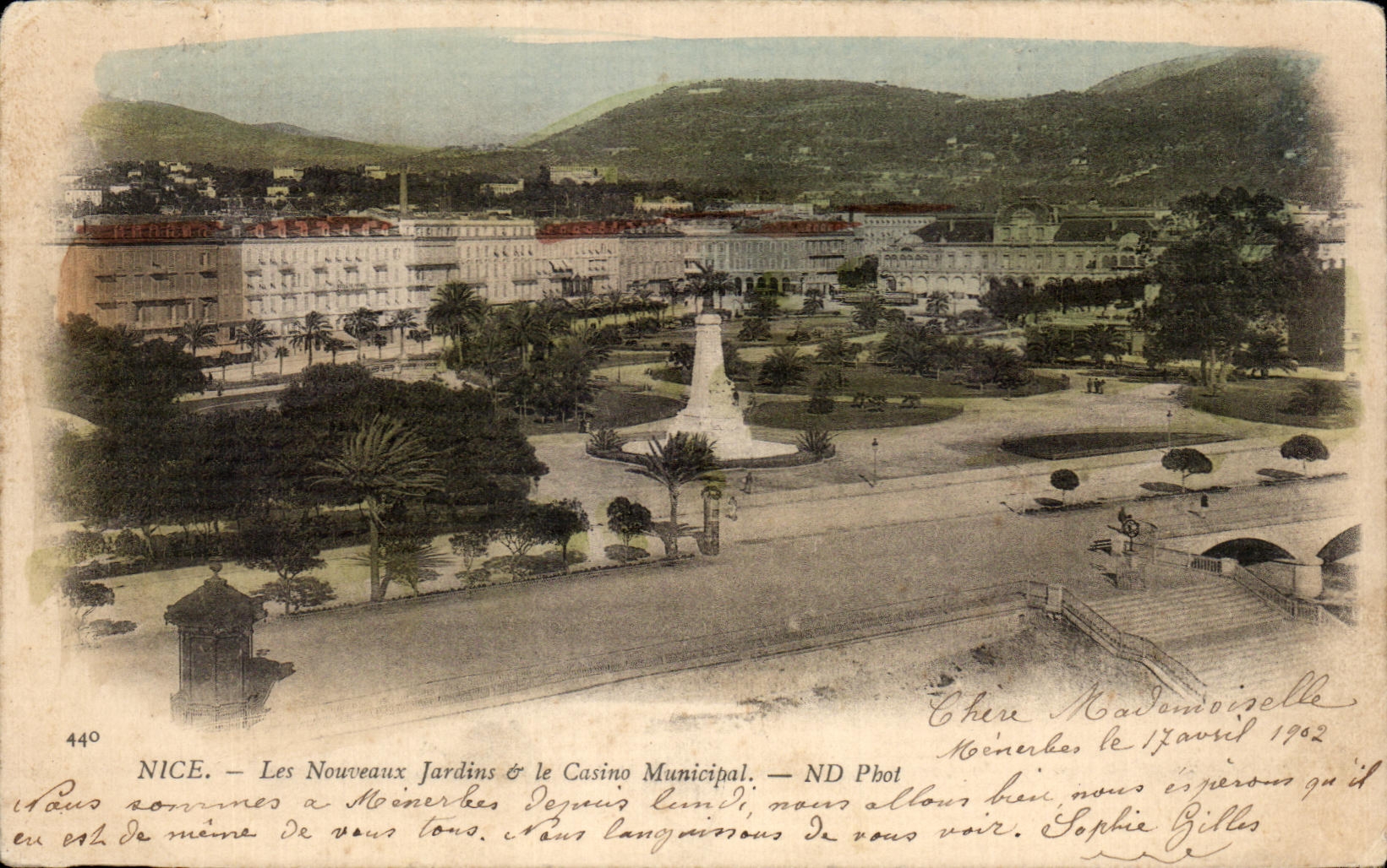 CPA Nice Les Nouivaux Jardins le Casino Municipal