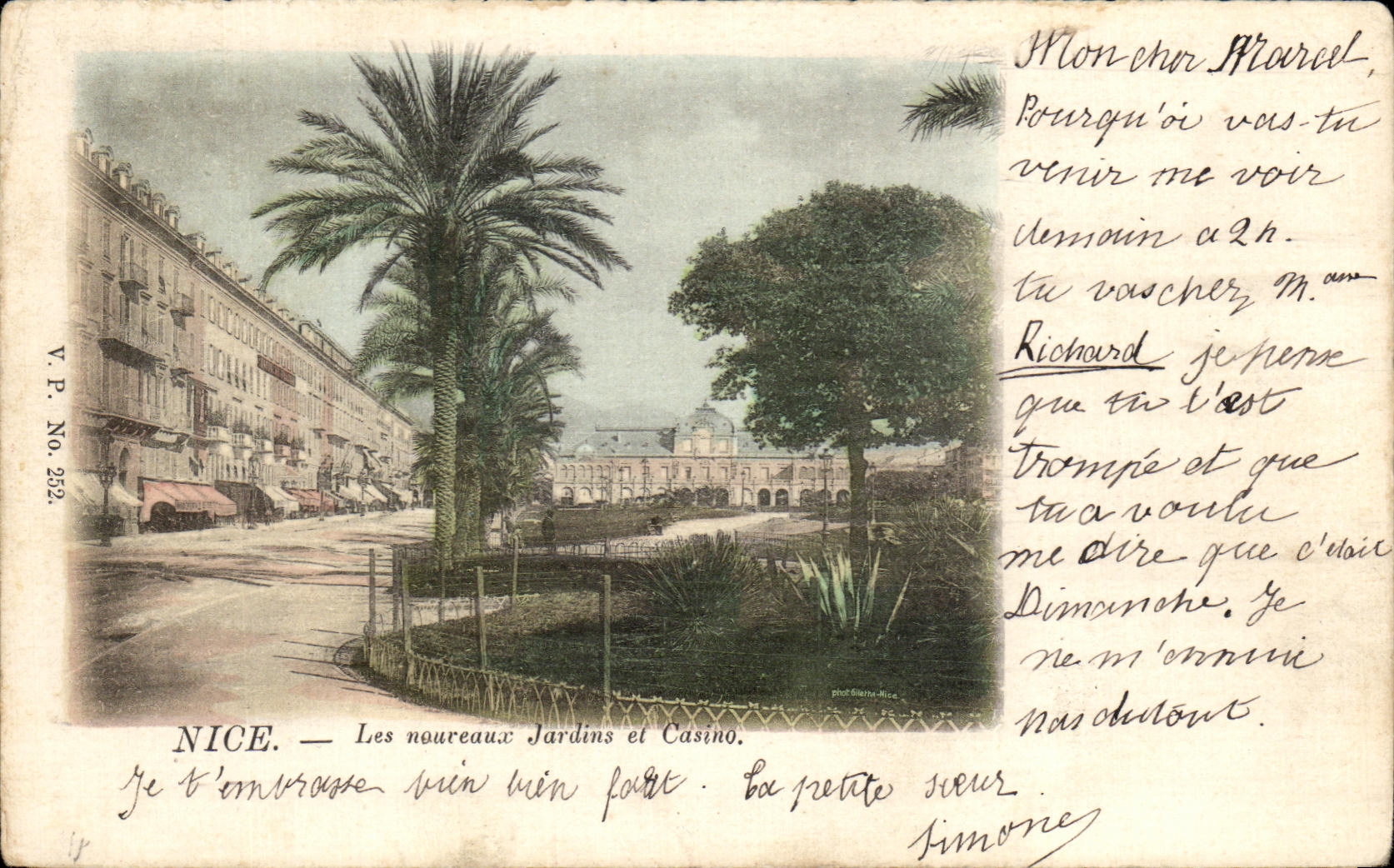 Jardines y casino del noureaux de CPA Niza