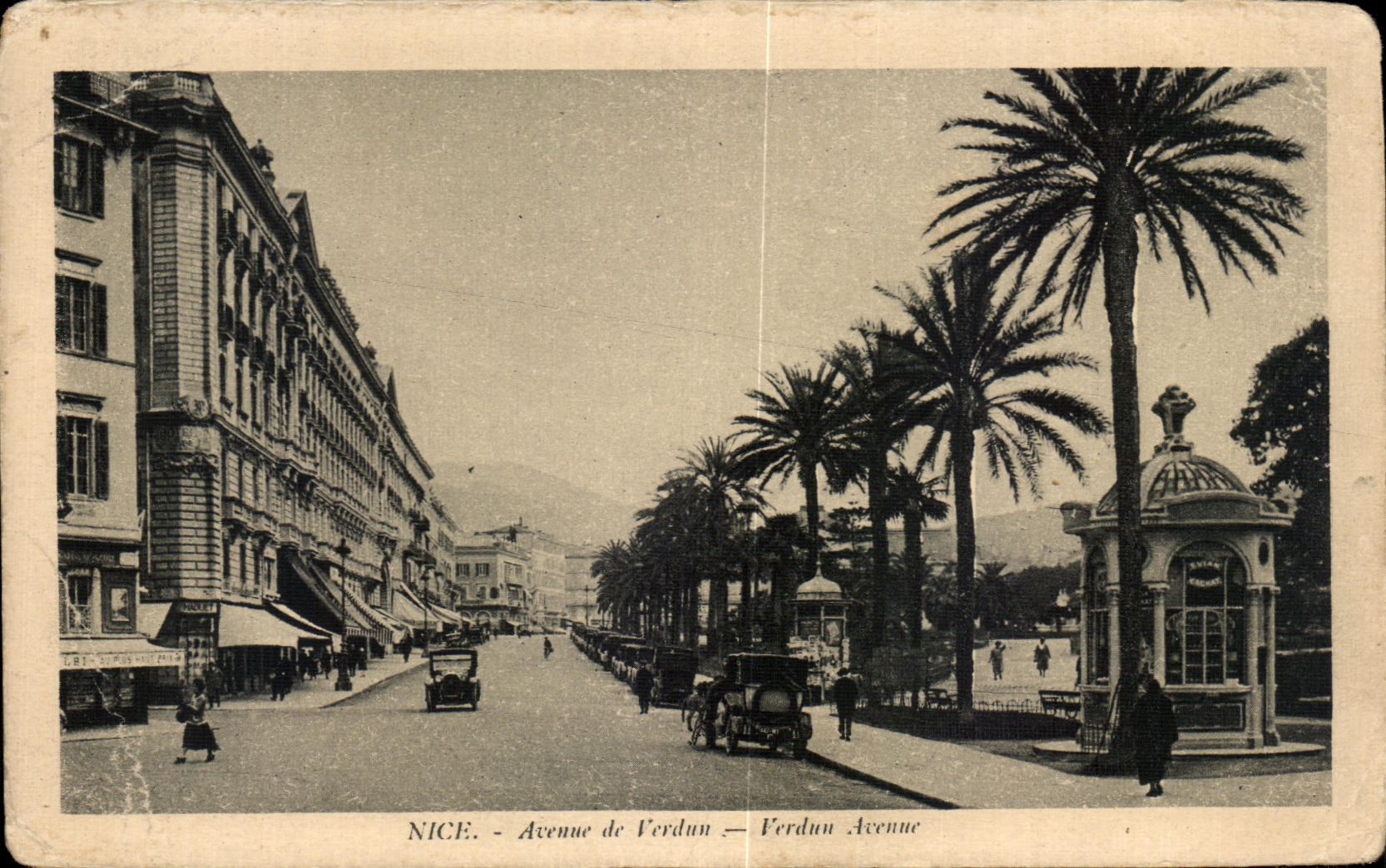 CPA Niza que ocurrio de la avenida de Verdun Verdun