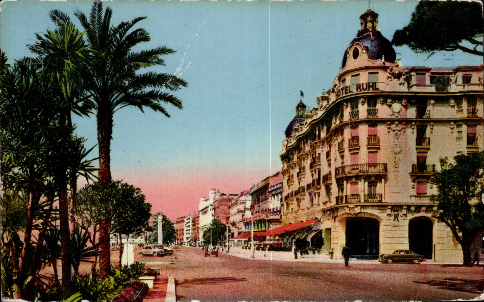 Entrada de CPA Niza de la caminata del hotel ingles de Ruhl