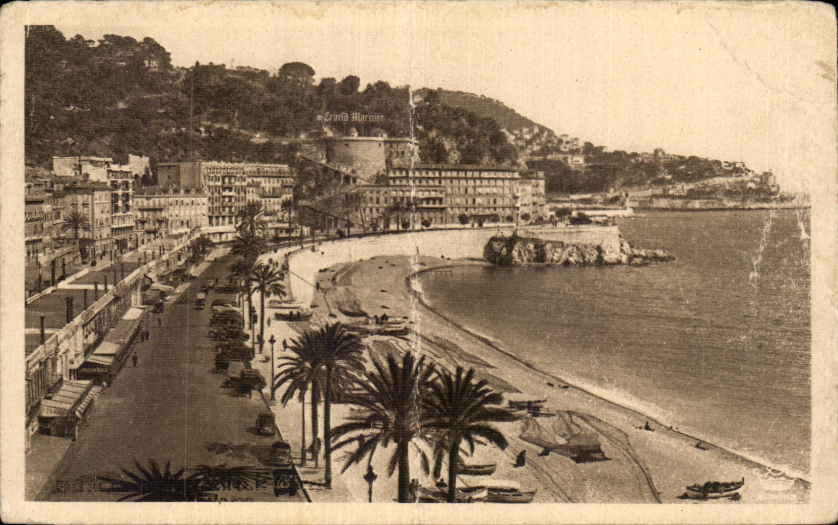 CPA Niza Ponchettes el castillo y el montaje del boro