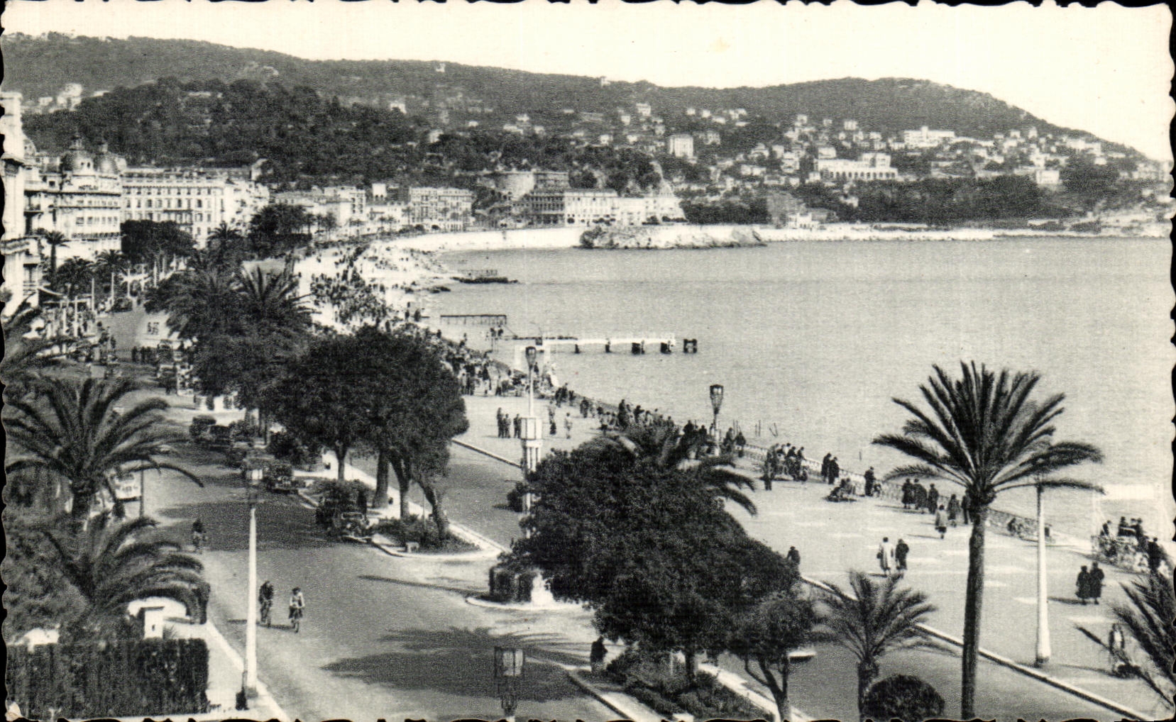 CPA Niza el montaje del boro y la caminata del ingles