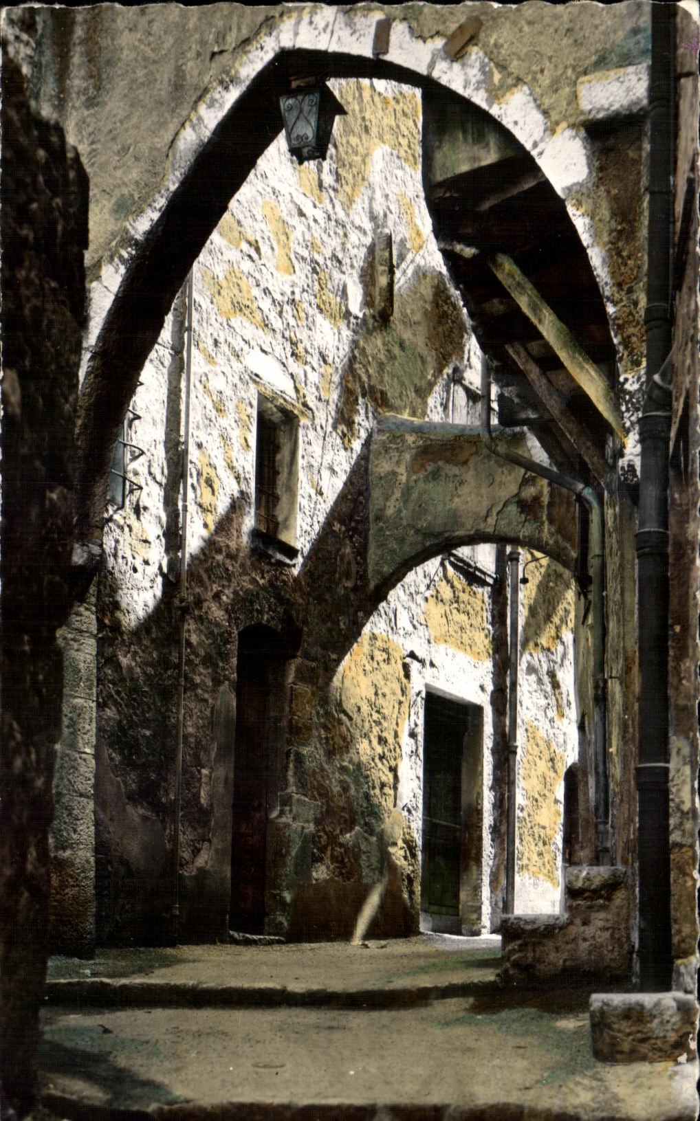 CPA la calle azul de la dimension grasa de Eveche