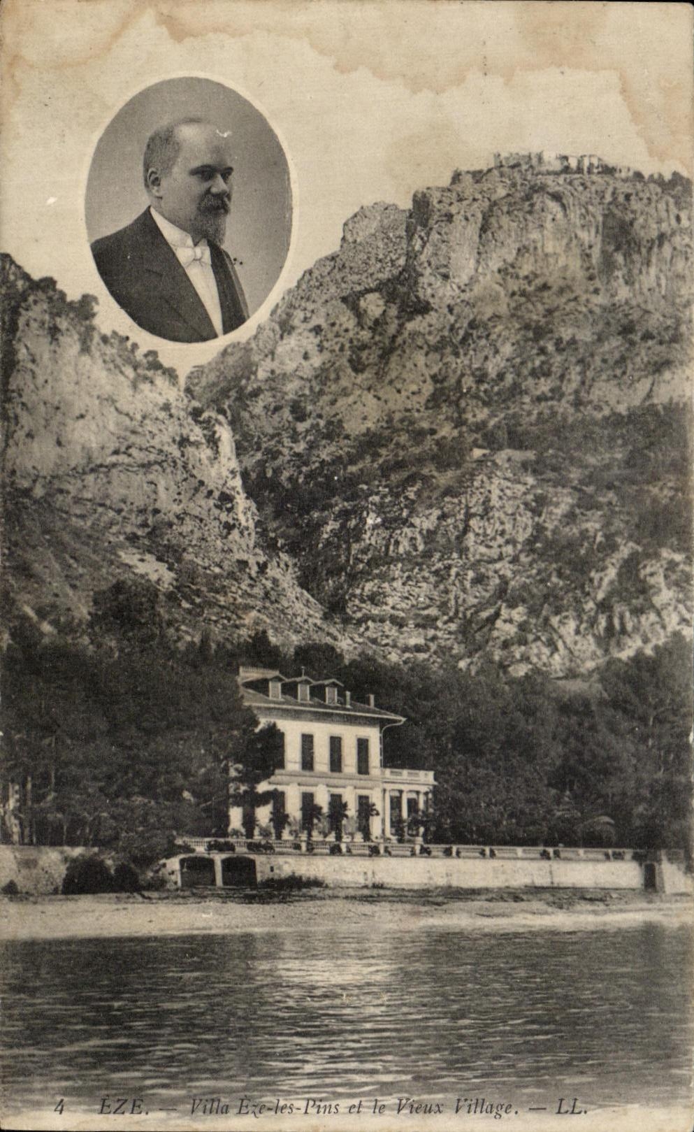 CPA Eze Villa Eze les Pins et le Vieux Village