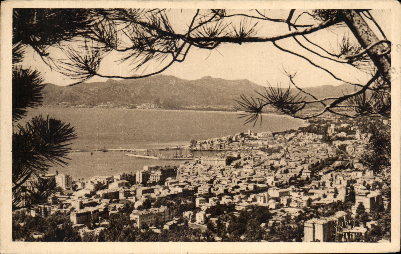 CPA Dimensions Azur Cannes View taken of Supercannes