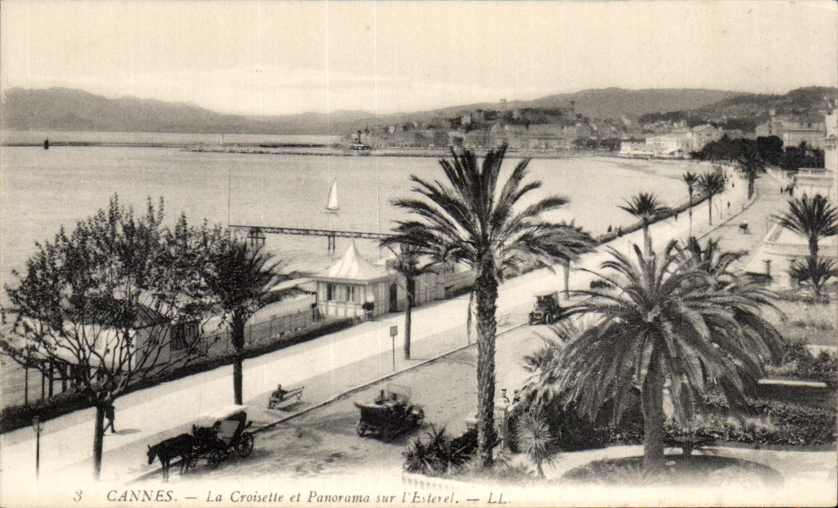 CPA Cannes the Small cross and Panorama on Esterel