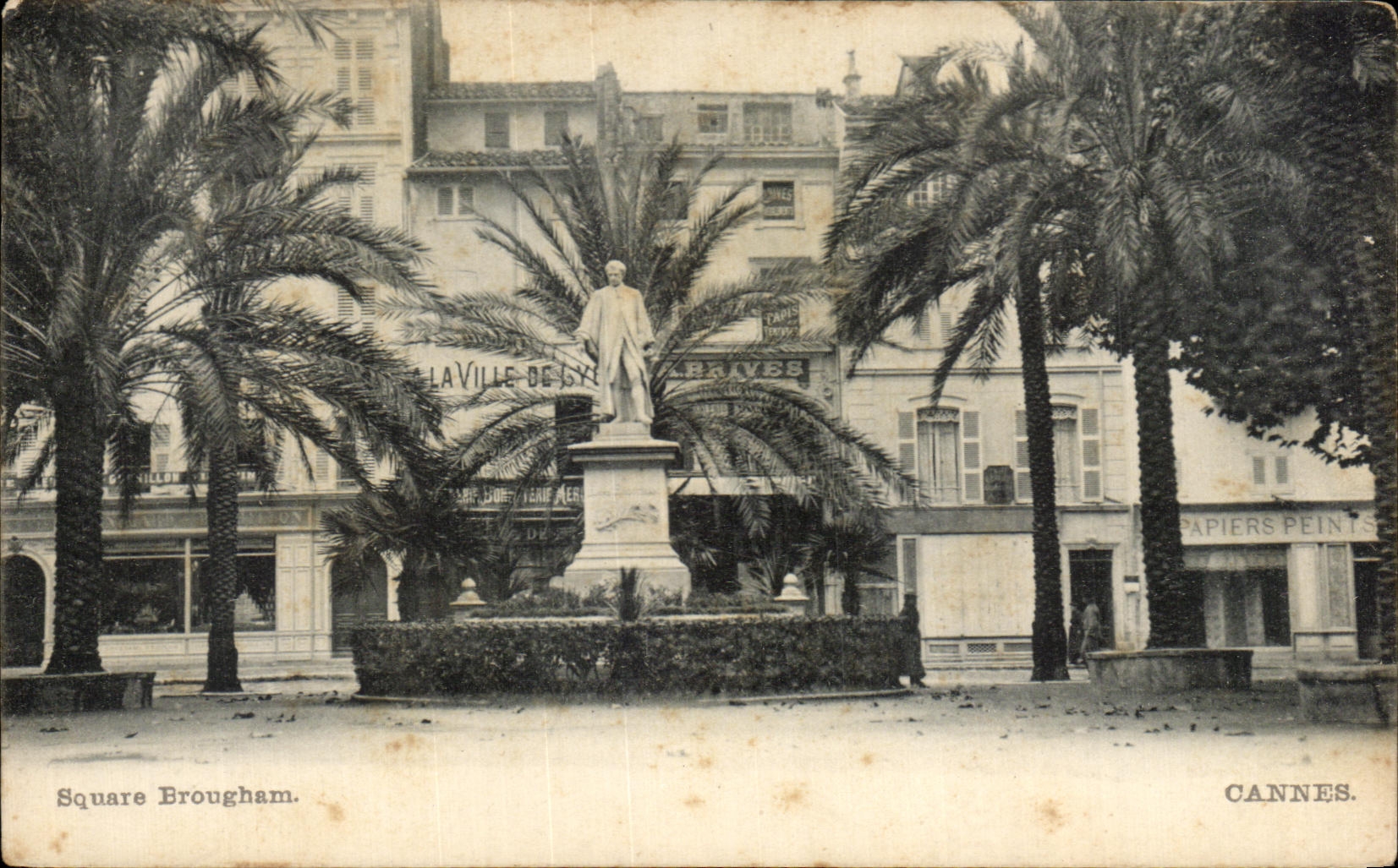 CPA Public garden Brougham Cannes