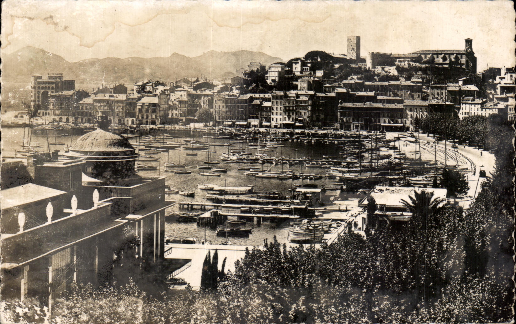 CPA the Dimension Cannes Azure the Municipal Casino the Port Alleys Quat Saint Pierre and Squet