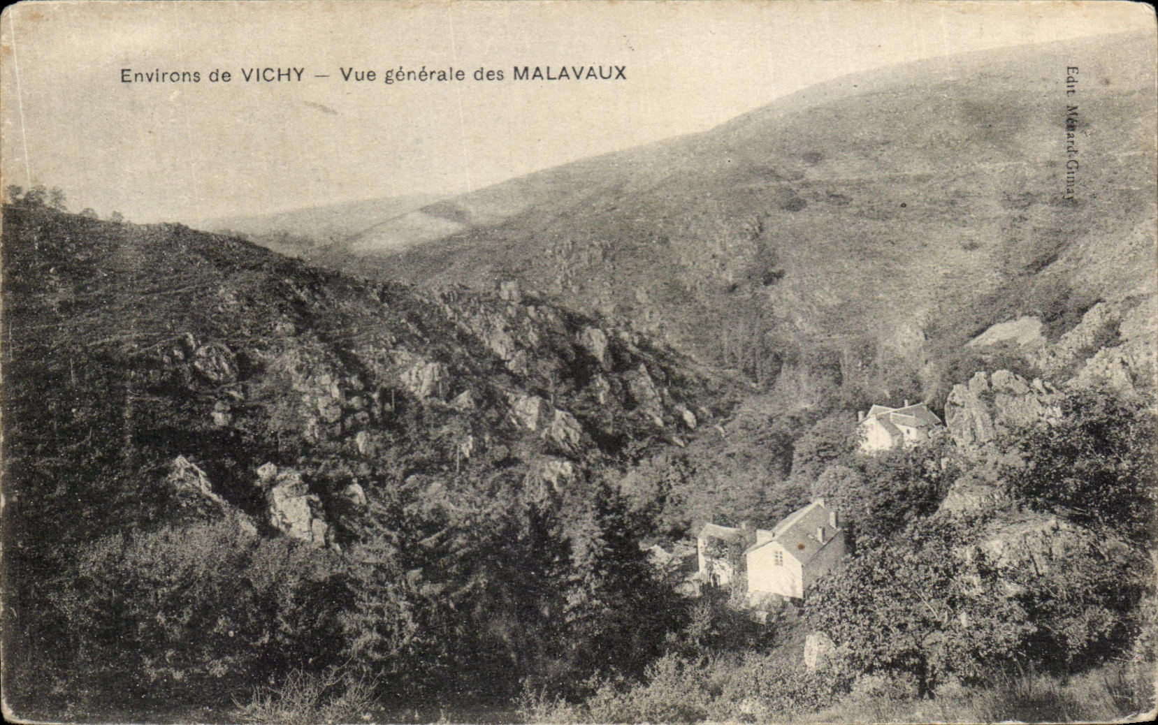 CPA Environs de Vichy Vue generale des Malavaux
