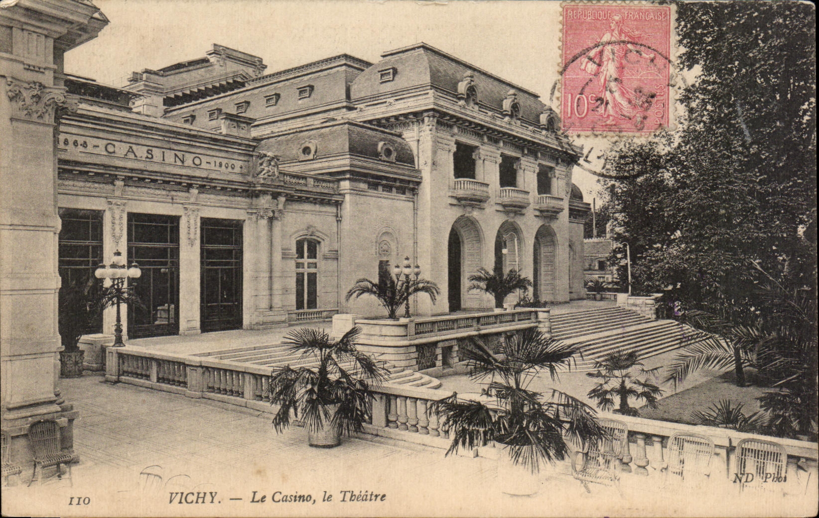 CPA Vichy the Casino the Theater