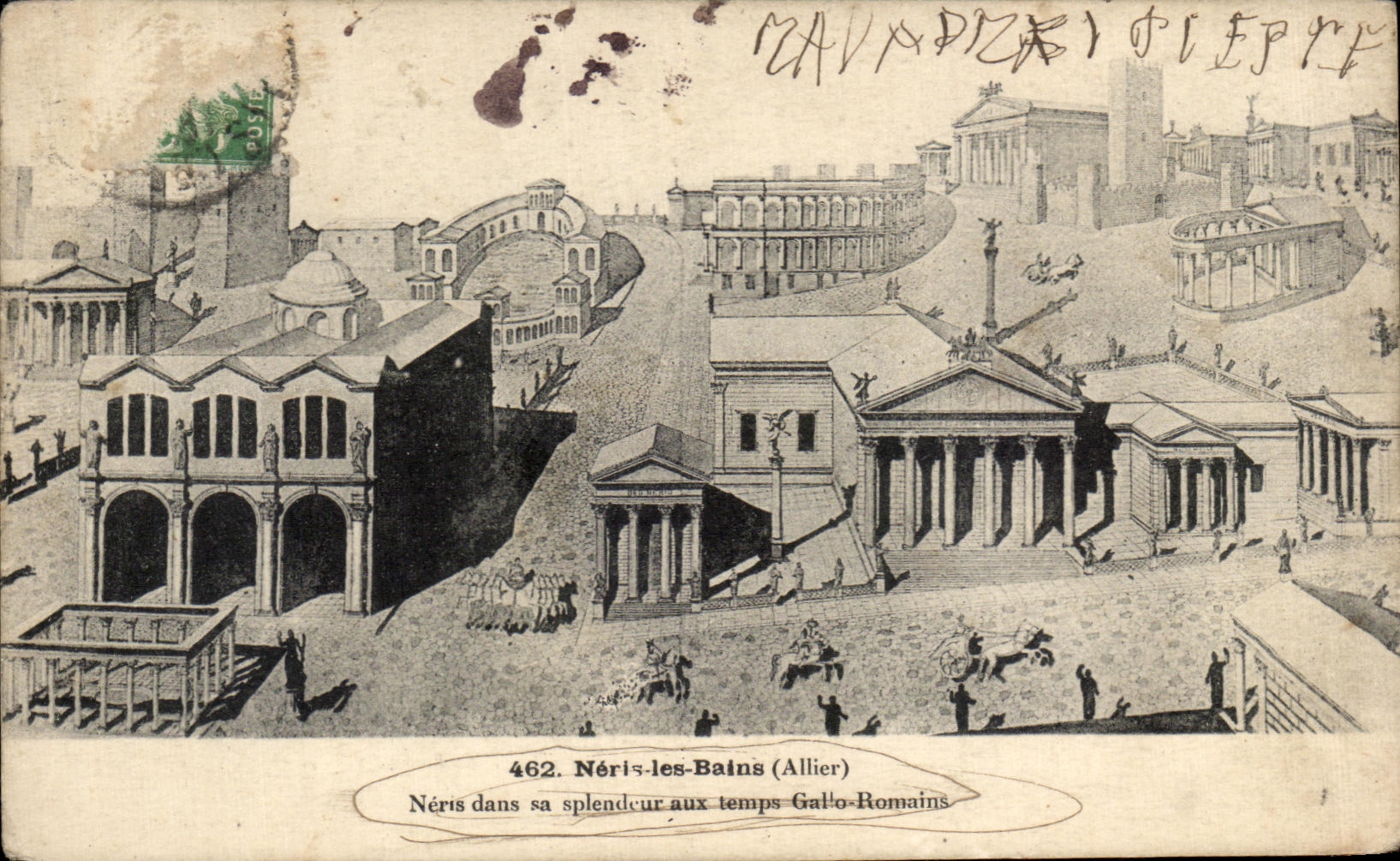 CPA Neris les Bains Neris in its splendor at times Gallo Romans