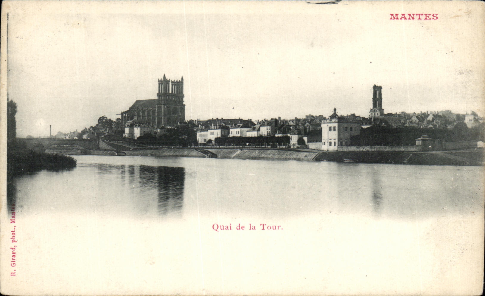 CPA Mantes Quai de la Tour