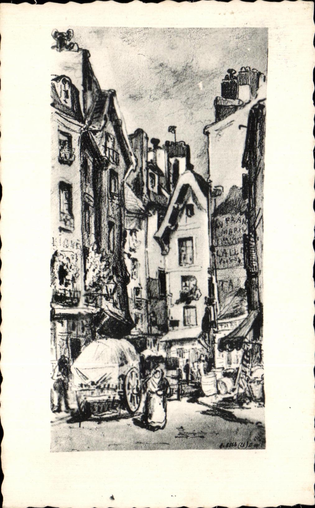 CPSM Sketch Albert Maignon Old Paris Street Pirouette