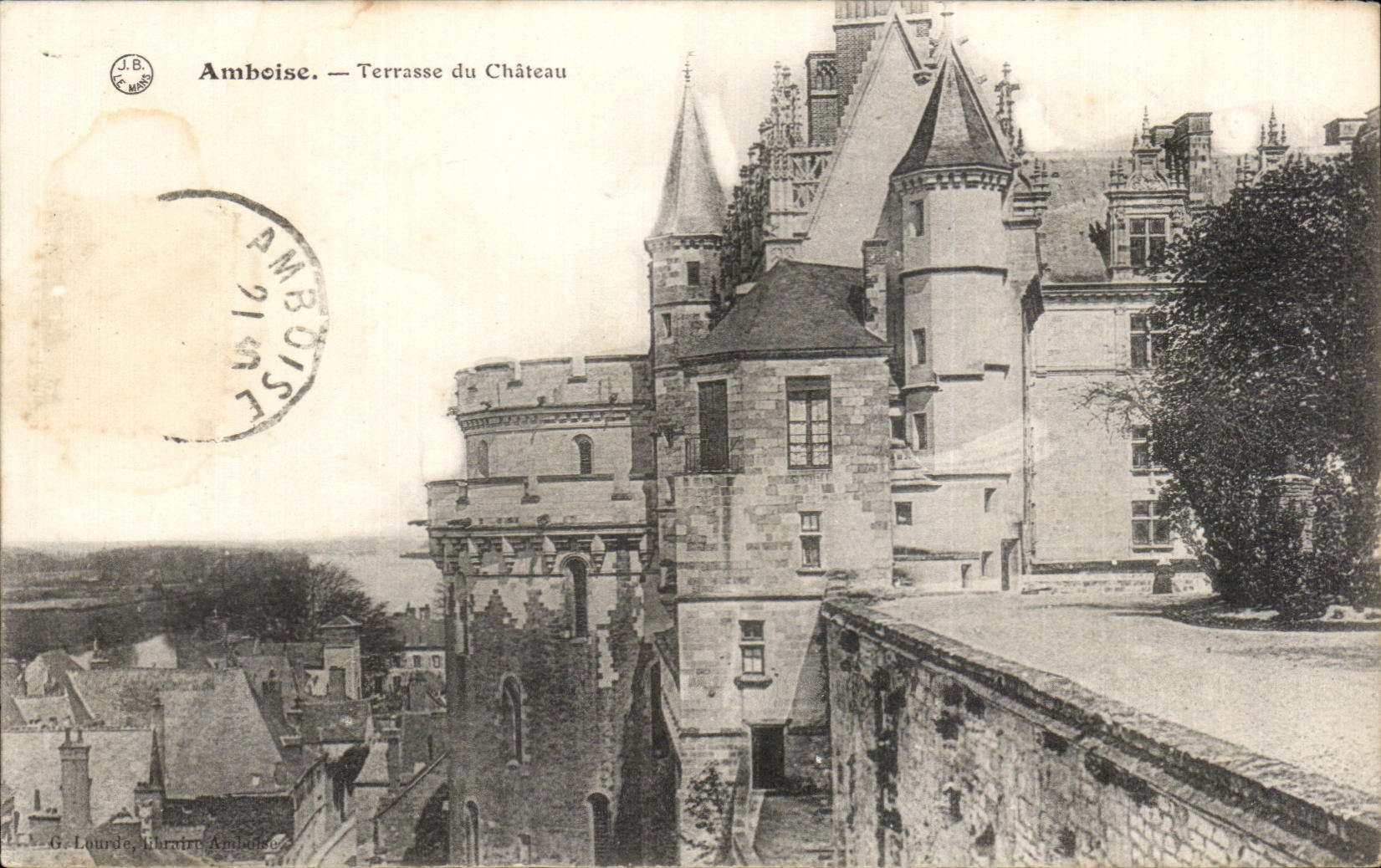Terraza de CPA Amboise del castillo