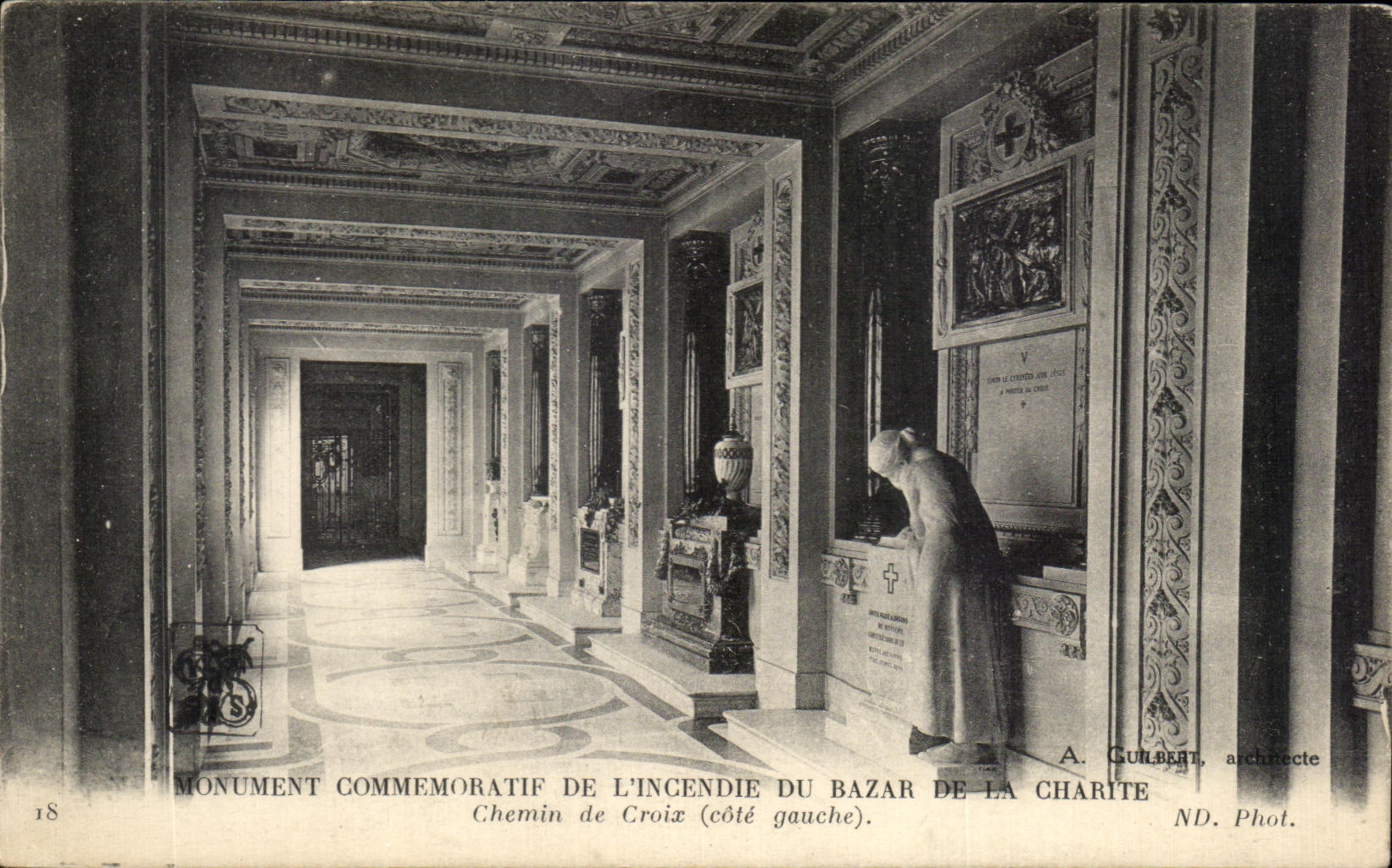 CPA Memorial Of Sets fire to Bazaar Of Paris Charity