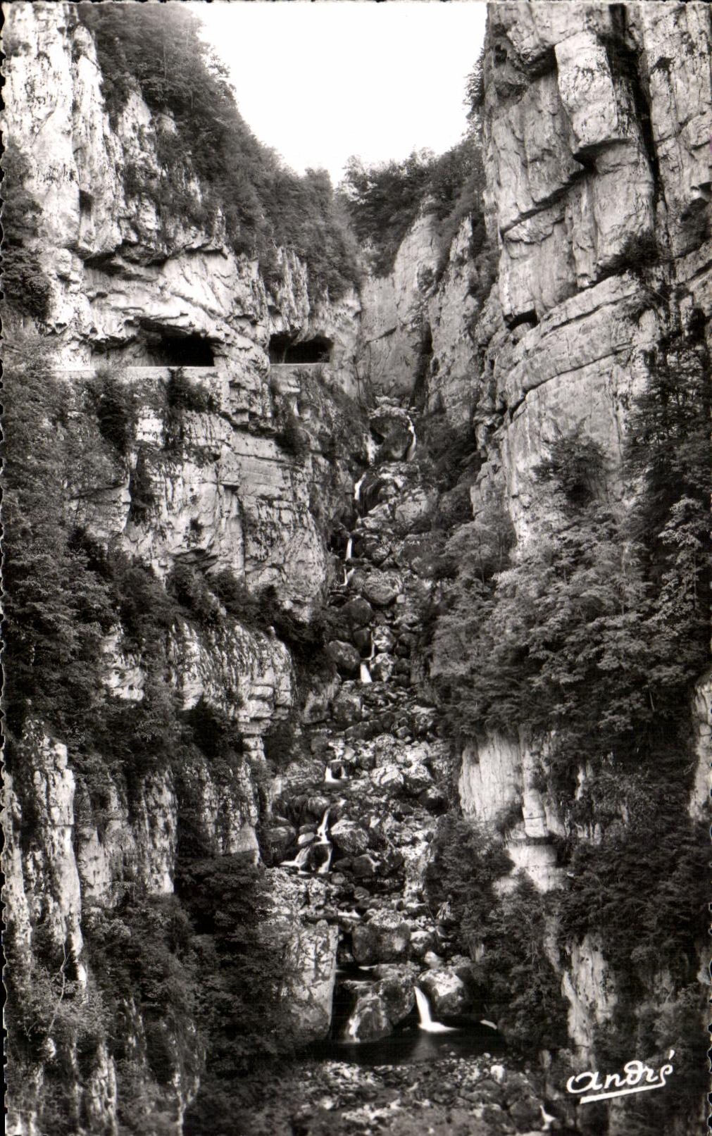 CPSM the Beautiful French Alps Vercors the Great Narrow parts Cascades of Vernaison
