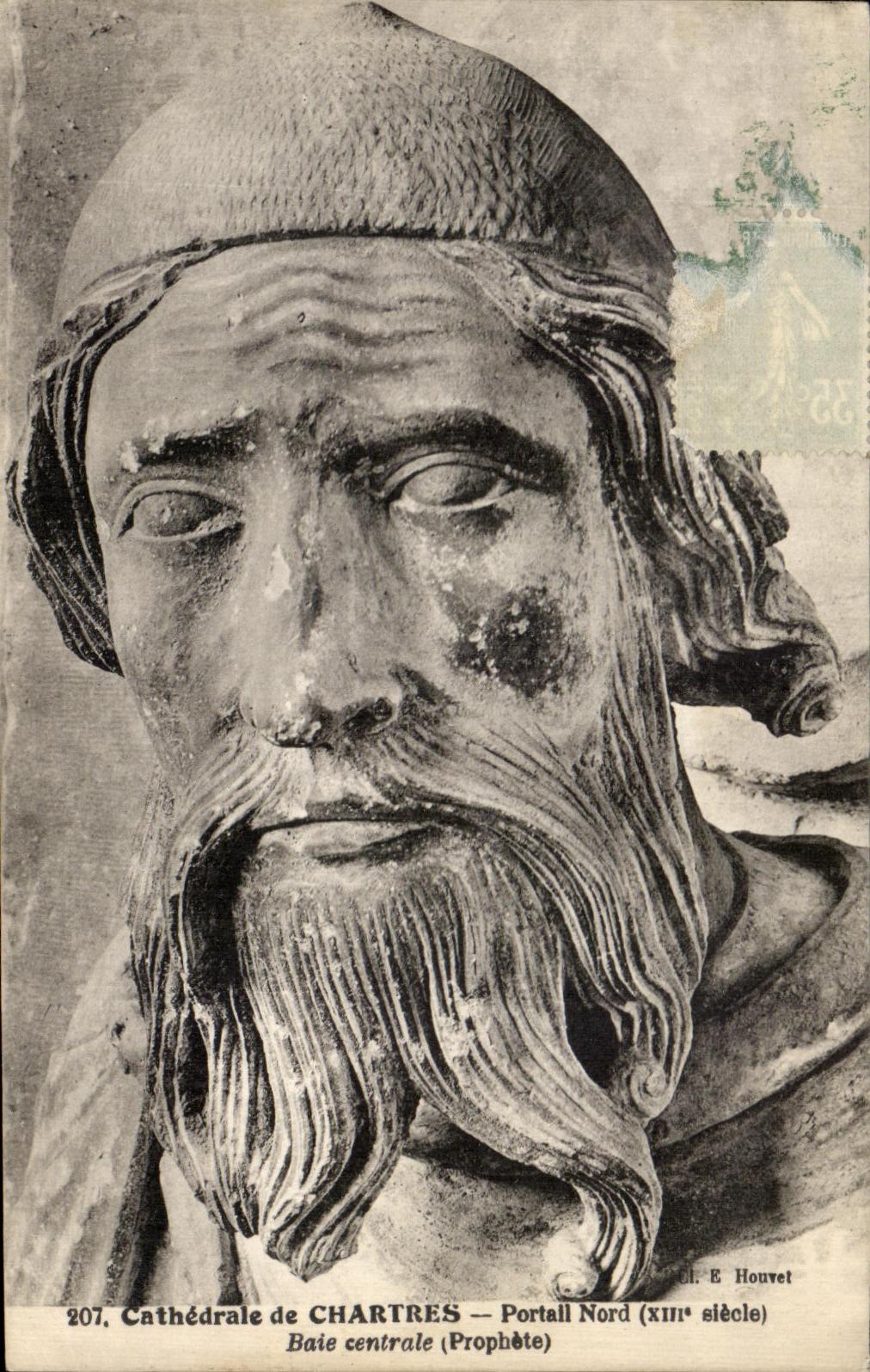 CPA Cathedral of Northern Chartres Portall central Bay