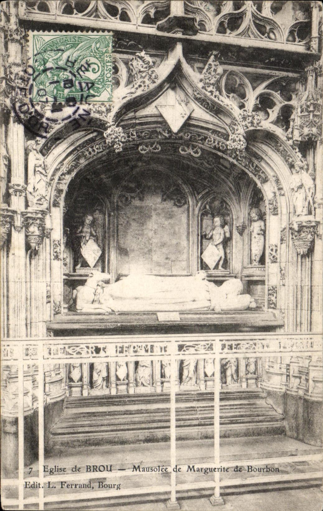 CPA Eglise de Brou Mausolee de Marguerite de Bourbon 