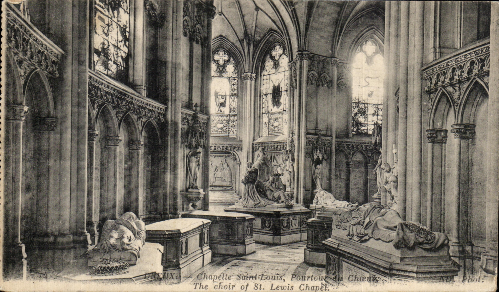 Circunferencia de St Louis de la cAmara acorazada de CPA Dreux del coro de St Lewis Chapet