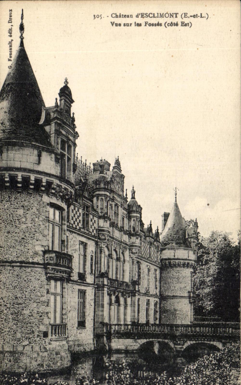 CPA Castle Esclimont Seen on the Pits