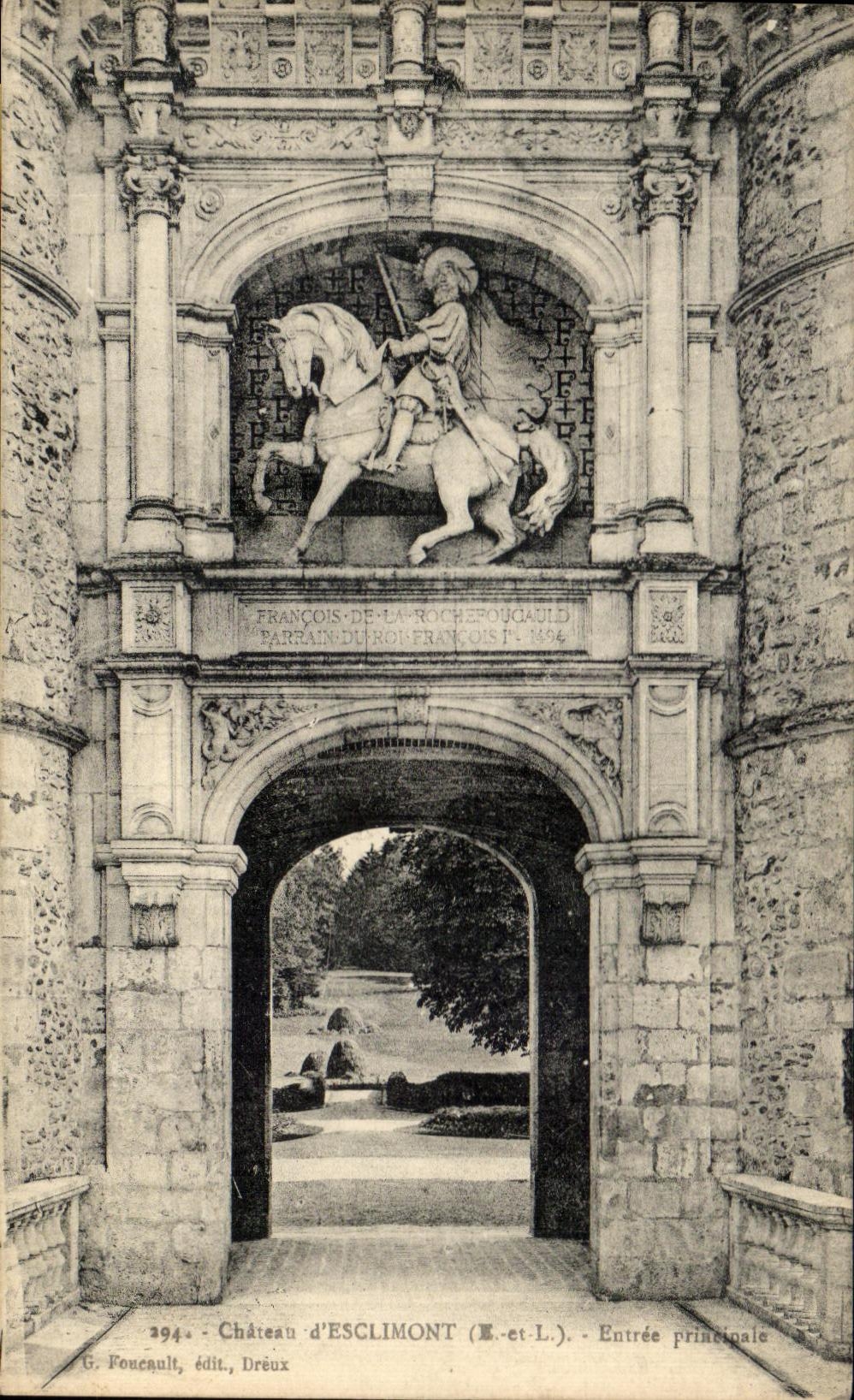 CPA Castle Esclimont Main entrance