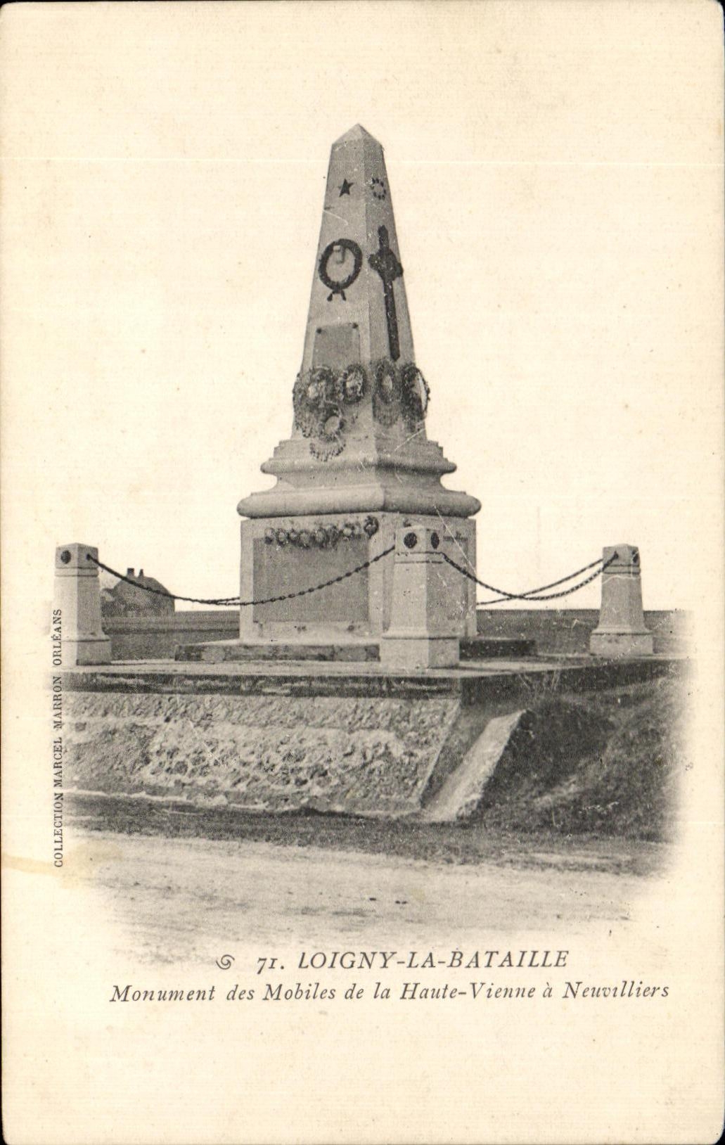 CPA Loigny La Bataille monument des mobiles de la Haute vienne a Neuvilliers Militaria
