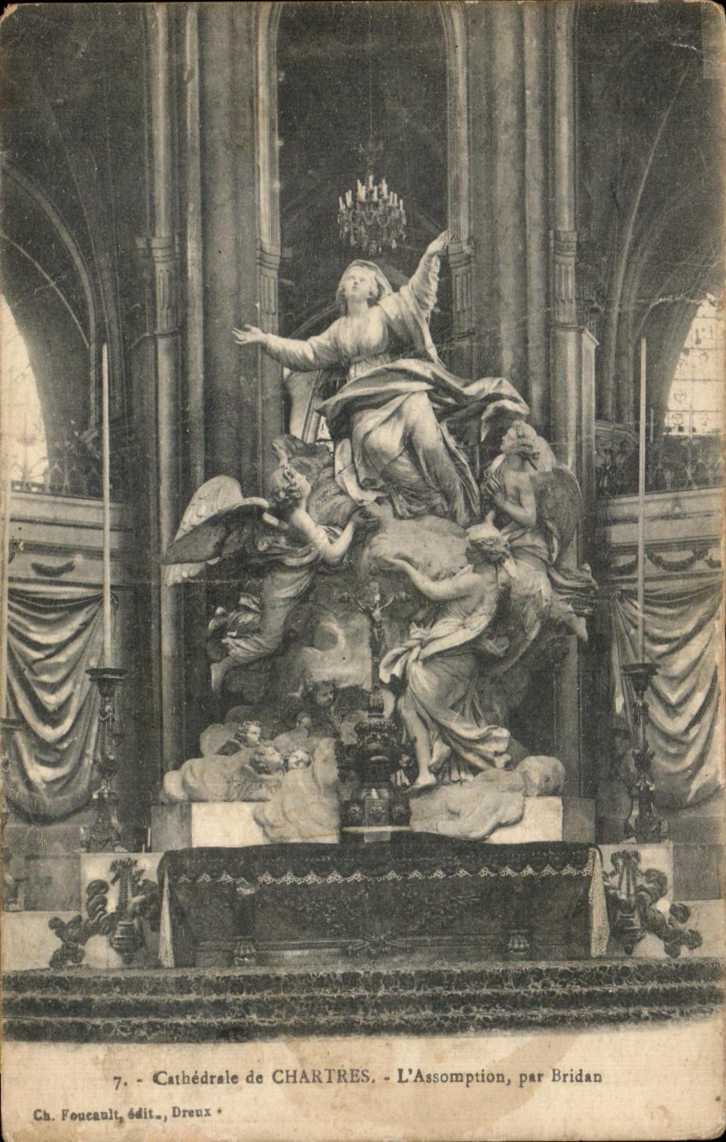 CPA Cathedral of Chartres Assumption per Bridan