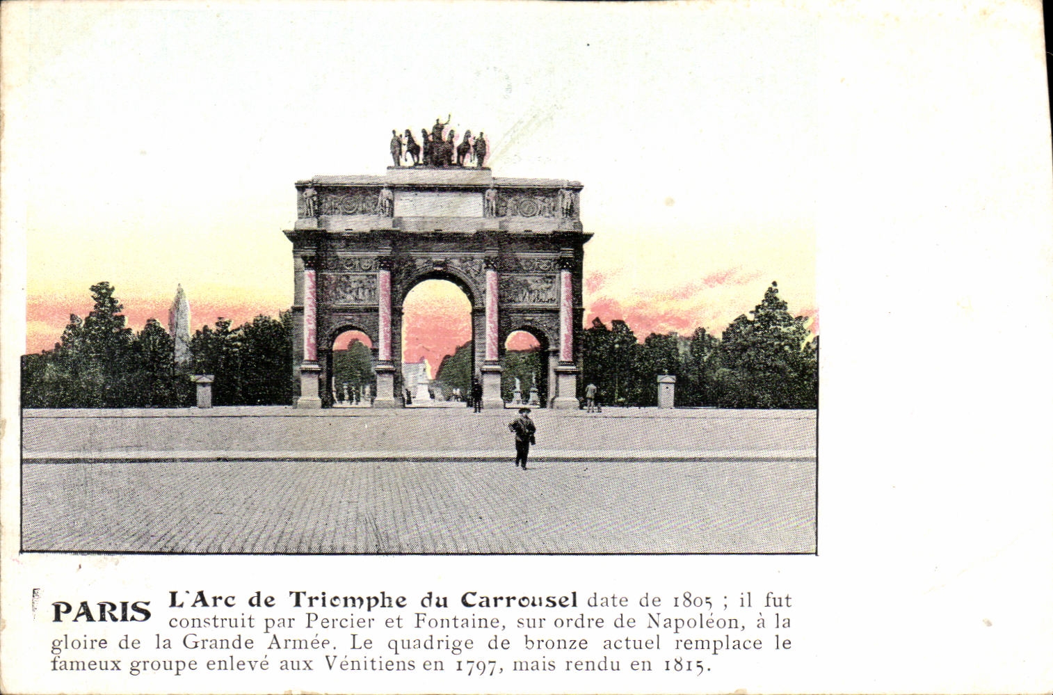 CPA Paris L Arc de Triomphe du Carrousel Louvre