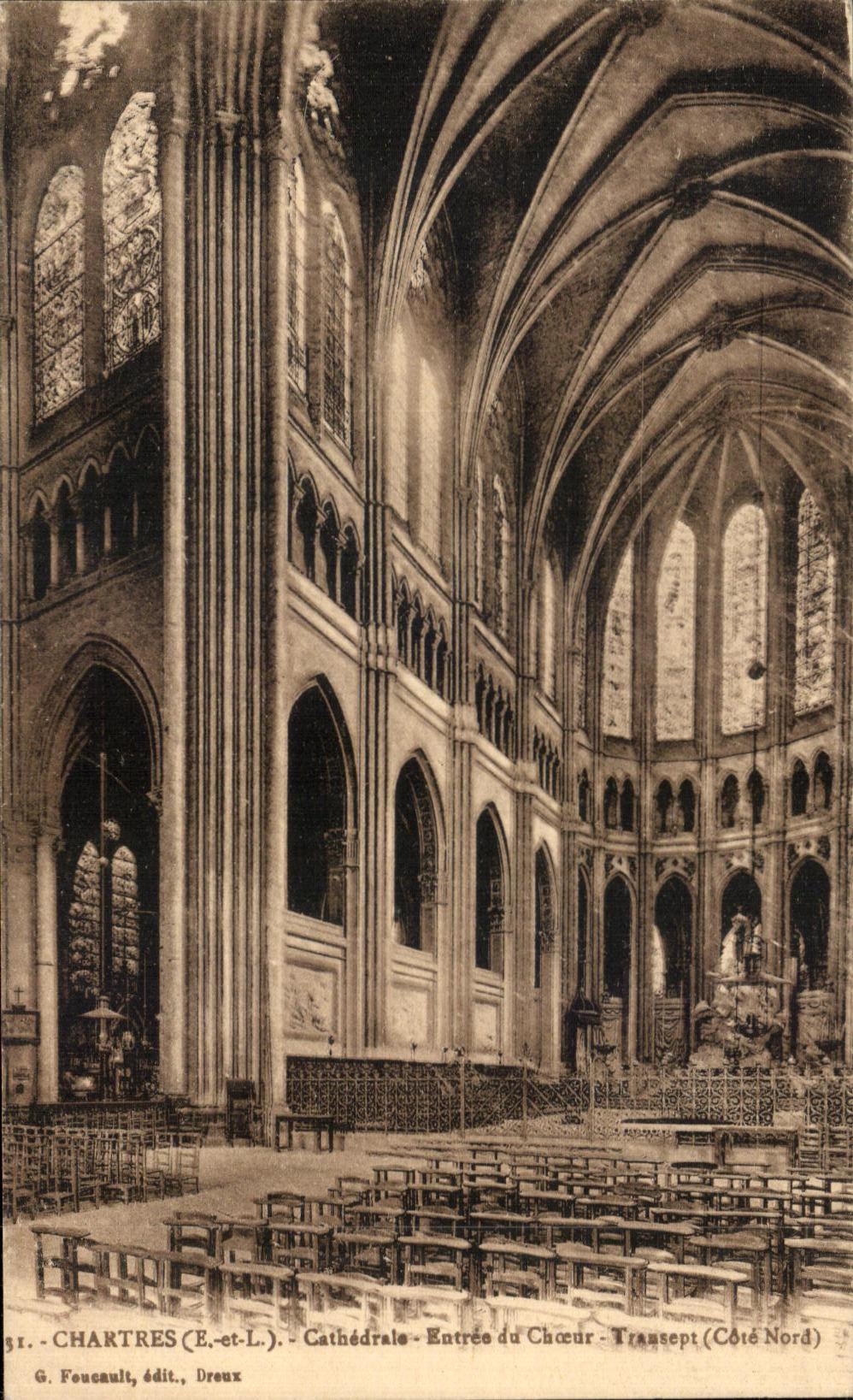 CPA Chartres Cathedrale Entres du Choeur Transept