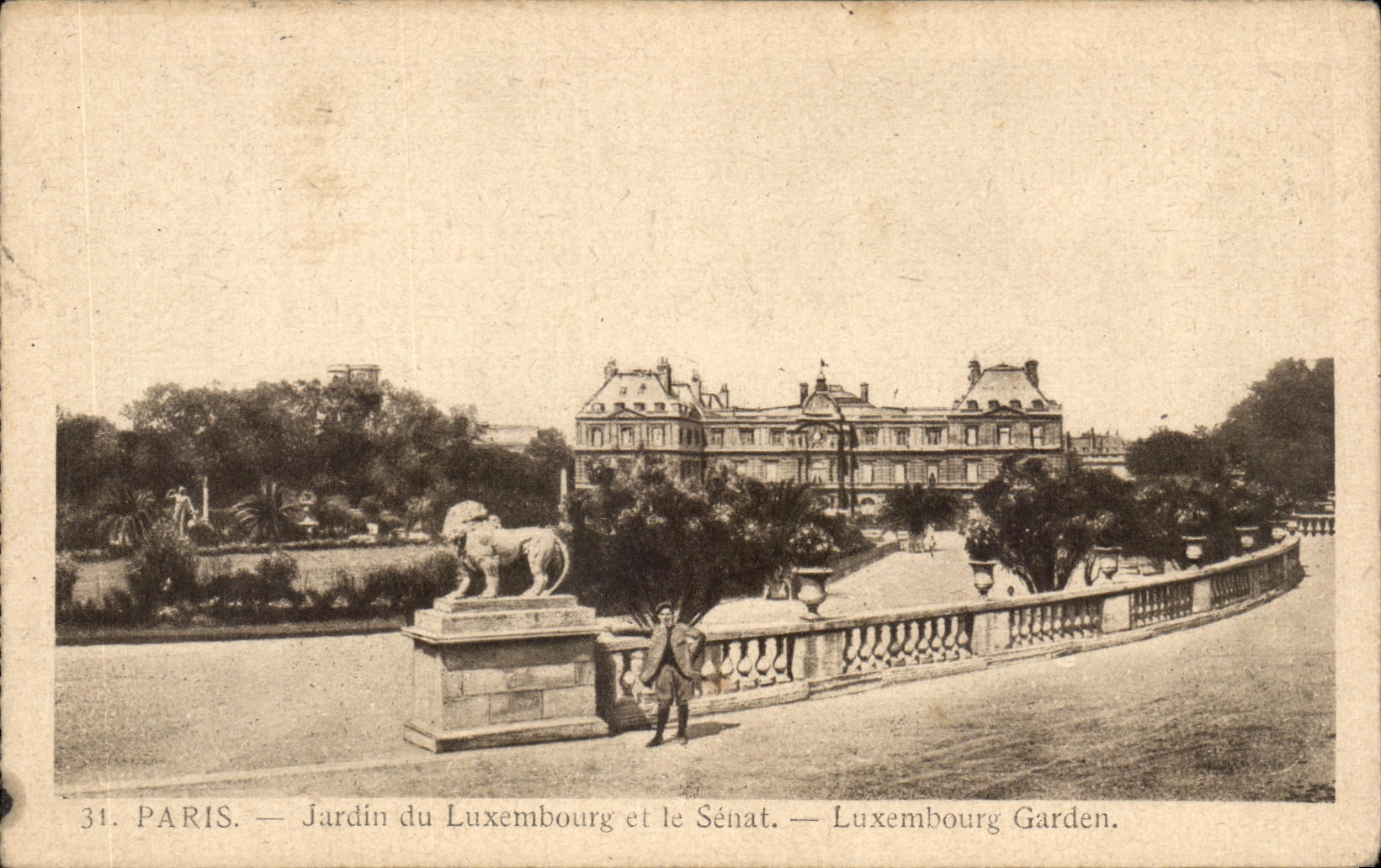 CPA Paris Garden of Luxembourg and the Senate