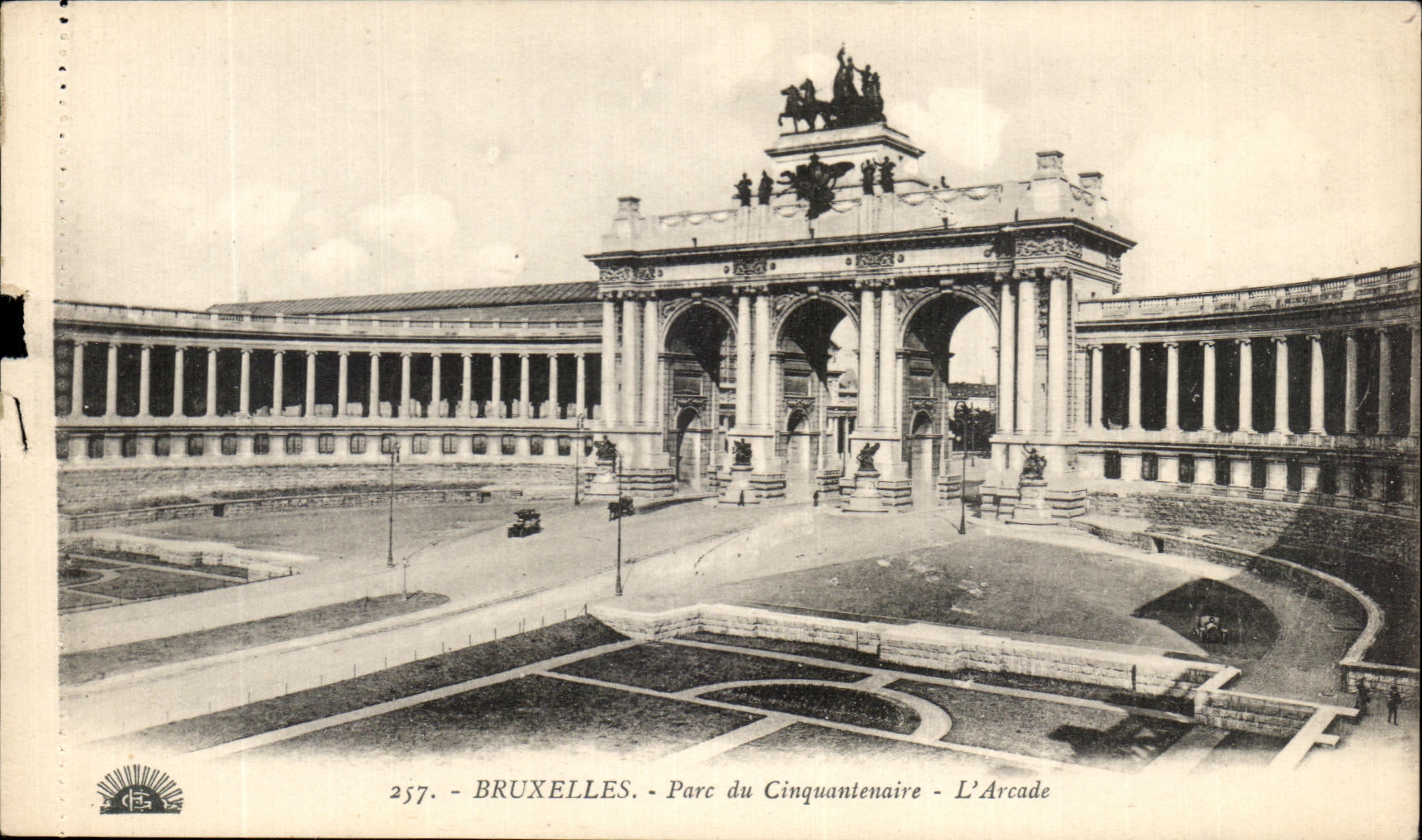 Parque de CPA Bruselas de la quincuagesima arcada del aniversario