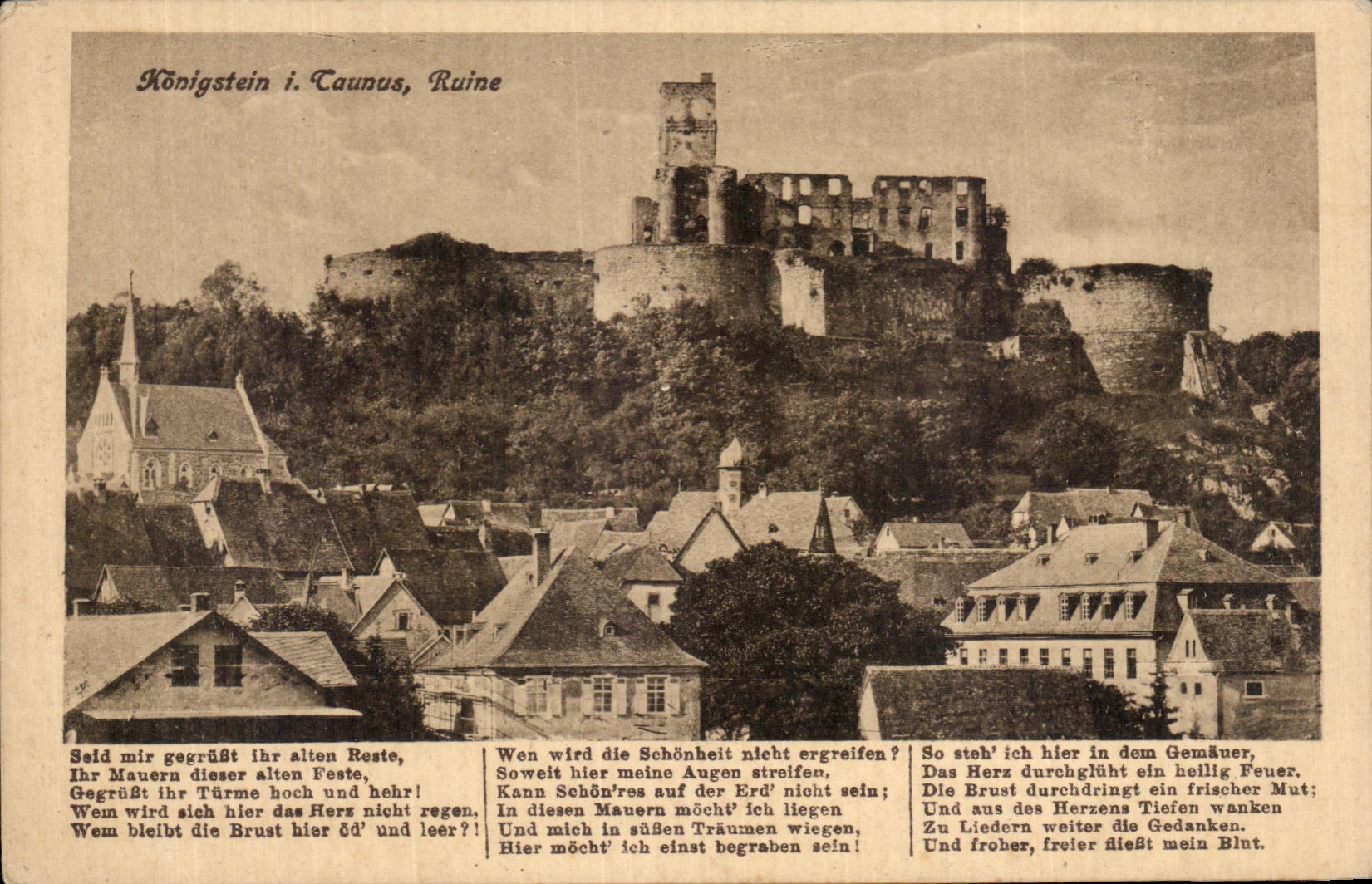 CPA Konigstein I Taunus Ruine